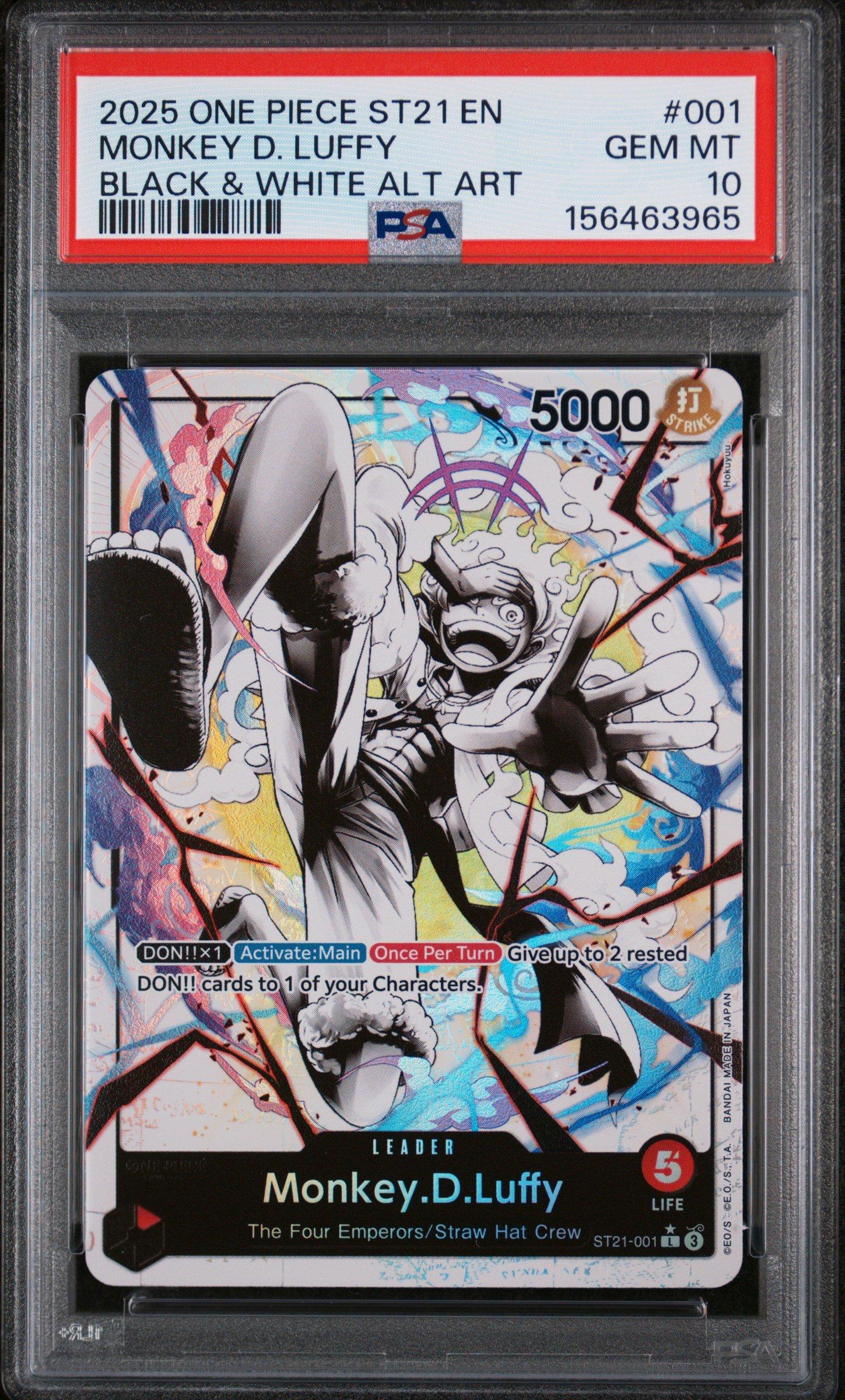 2025 One Piece Starter Deck St21-ex Gear 5 001 Monkey D. Luffy