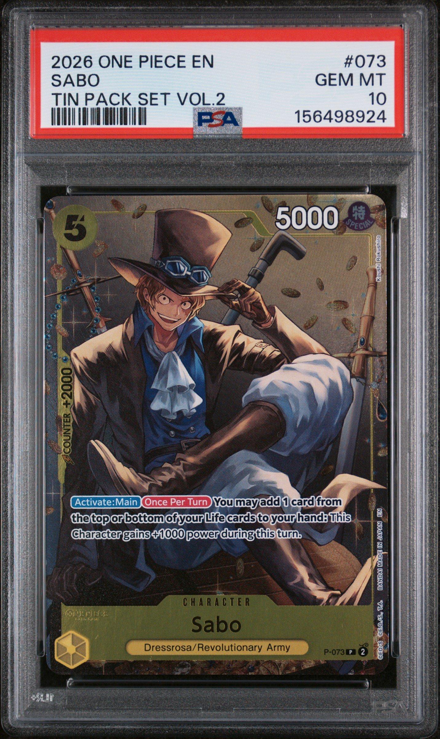 2025 One Piece Op10-royal Blood 118 Monkey D. Luffy PSA 10 Graded