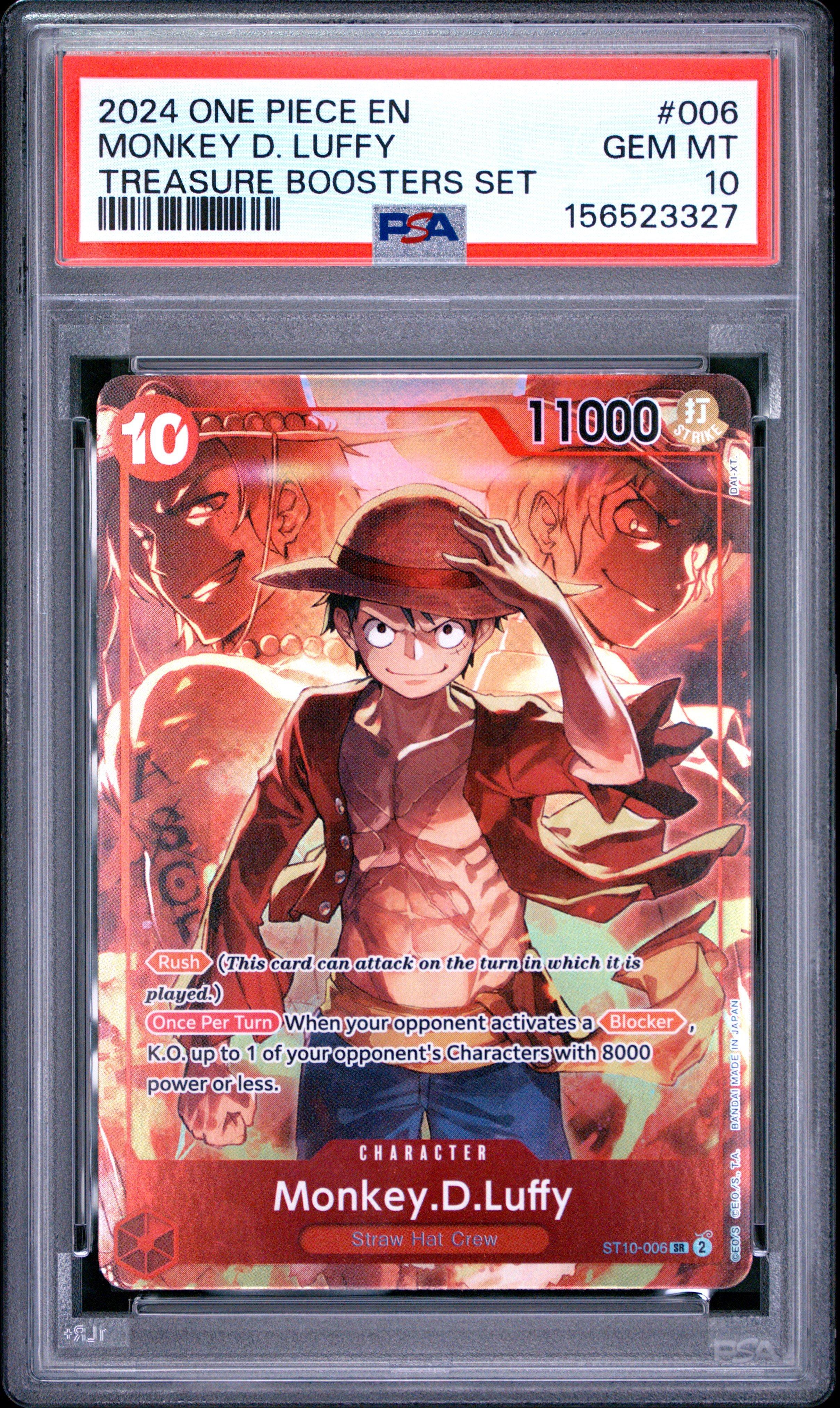 2024 One Piece Promos 006 Monkey D. Luffy Treasure Boosters Set
