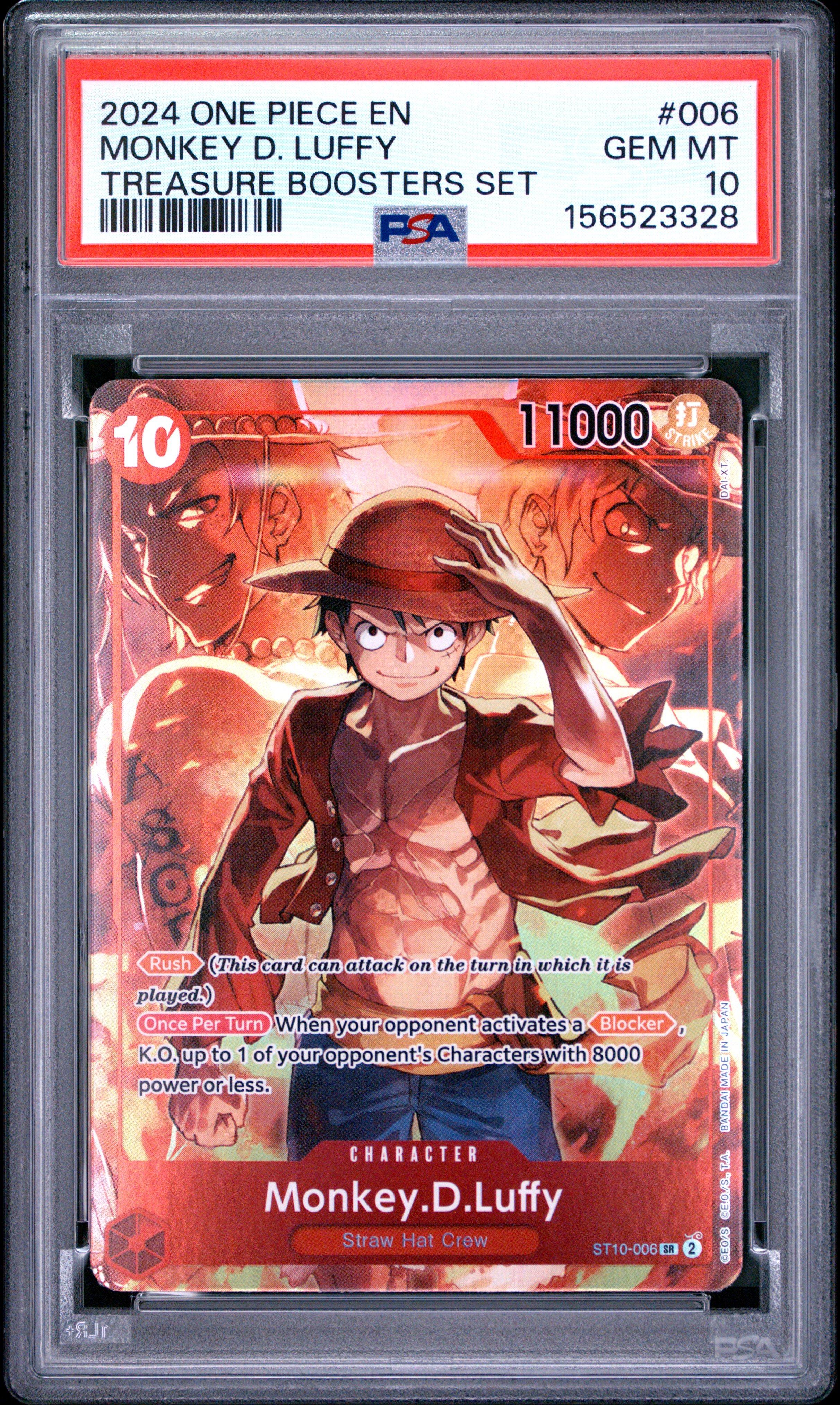 2024 One Piece Promos 006 Monkey D. Luffy Treasure Boosters Set