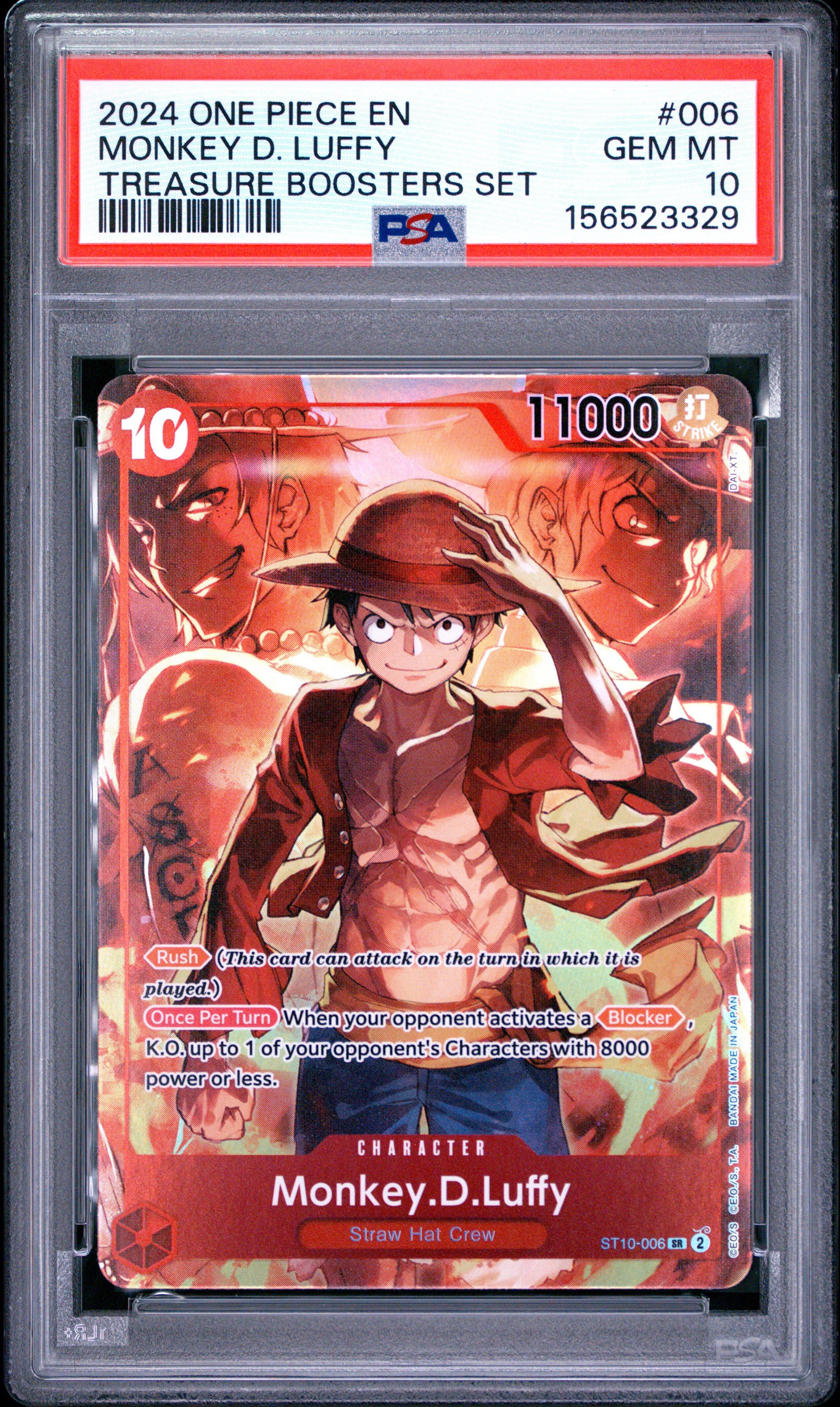 2024 One Piece Promos 006 Monkey D. Luffy Treasure Boosters Set