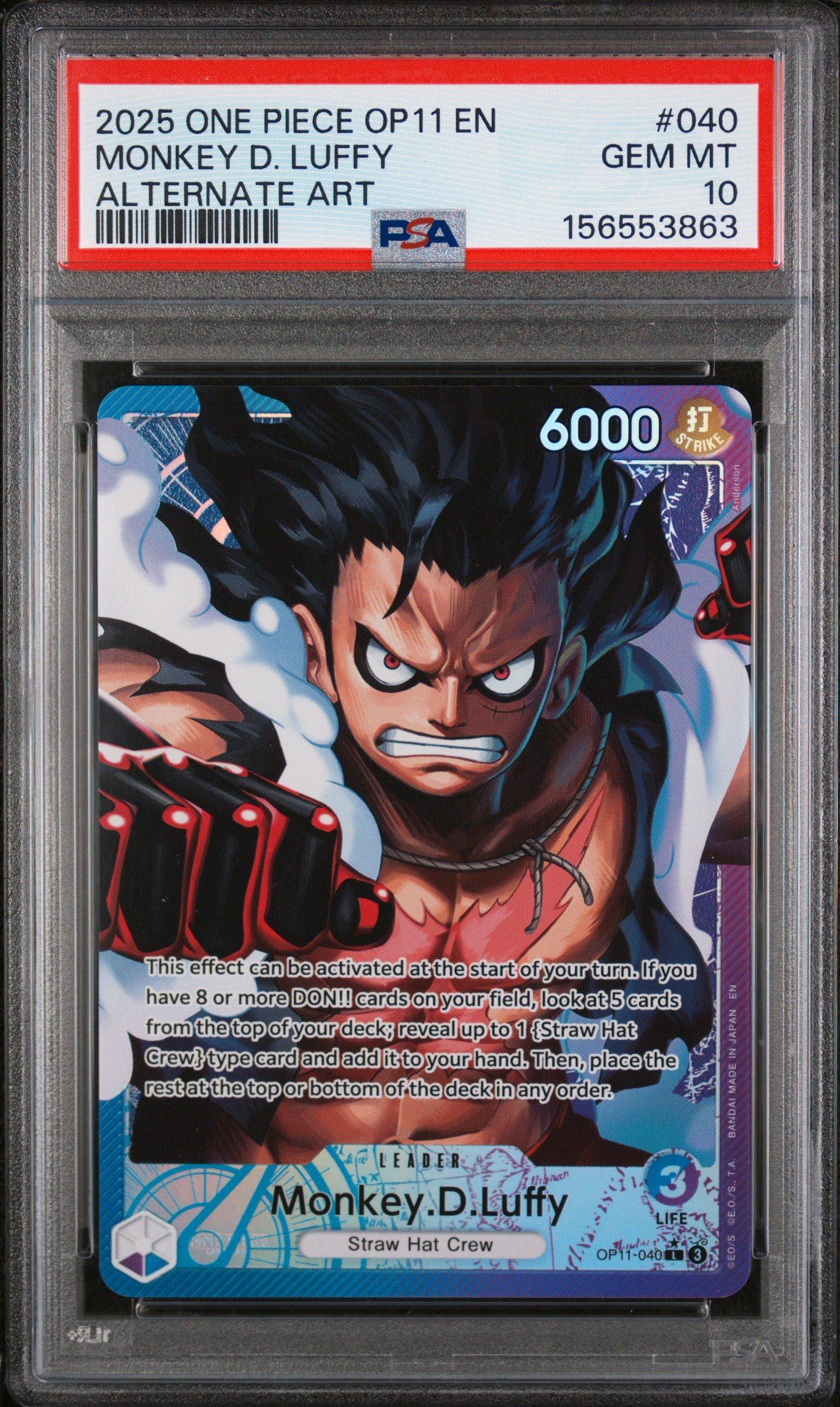 2025 One Piece Op11-a Fist Of Divine Speed 040 Monkey D. Luffy