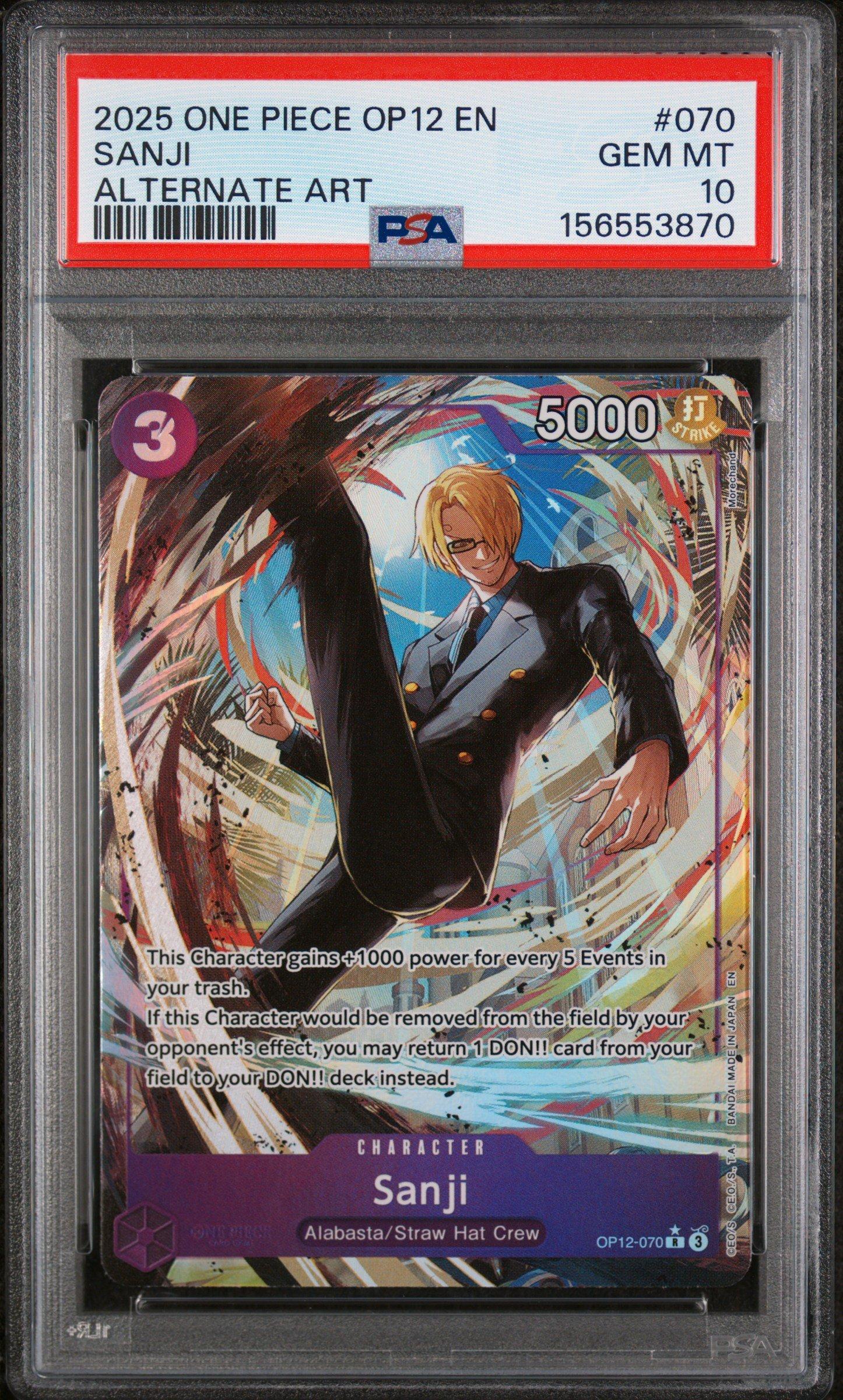 2025 One Piece Op12-legacy Of The Master 070 Sanji Alternate Art