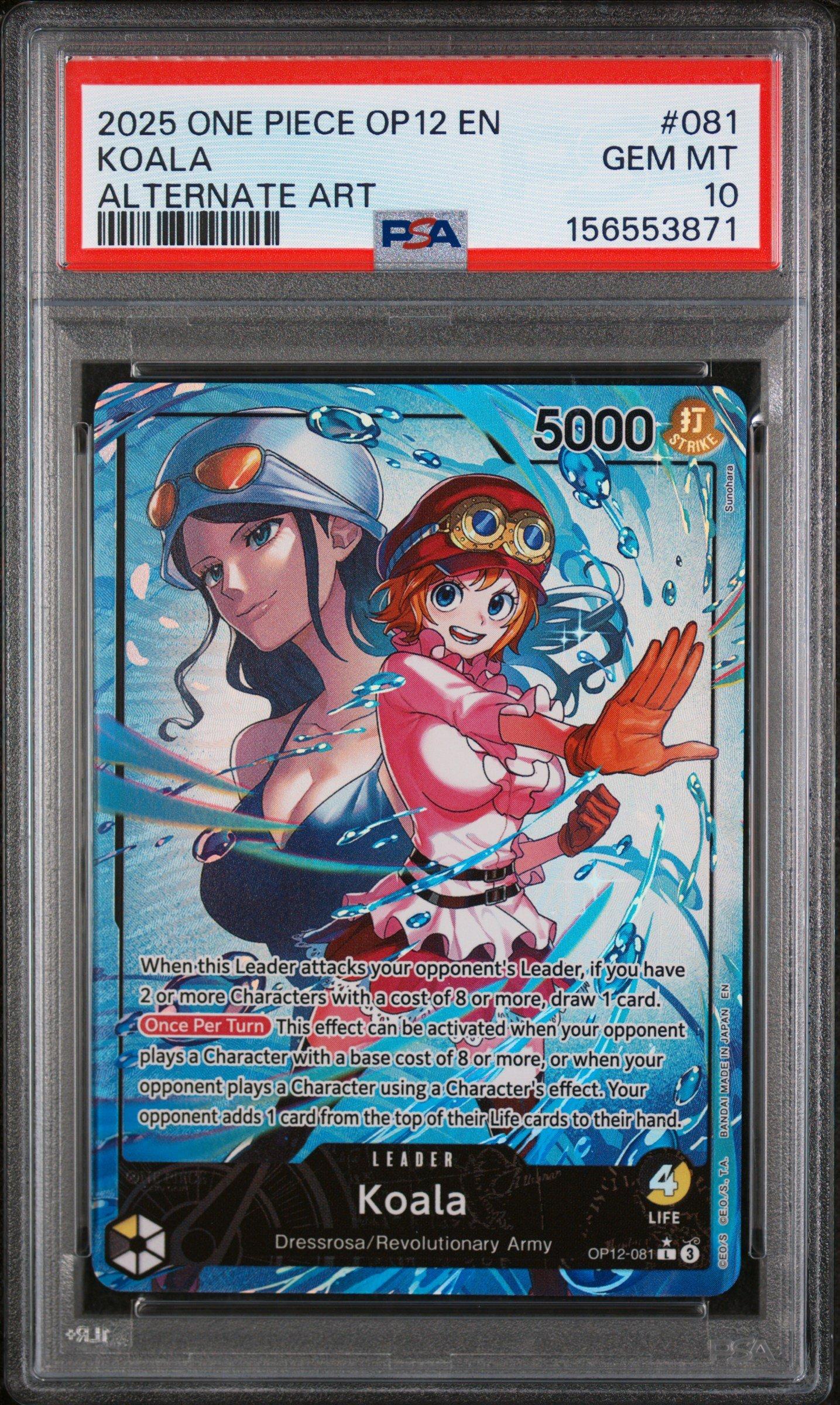 2025 One Piece Op12-legacy Of The Master 081 Koala Alternate Art