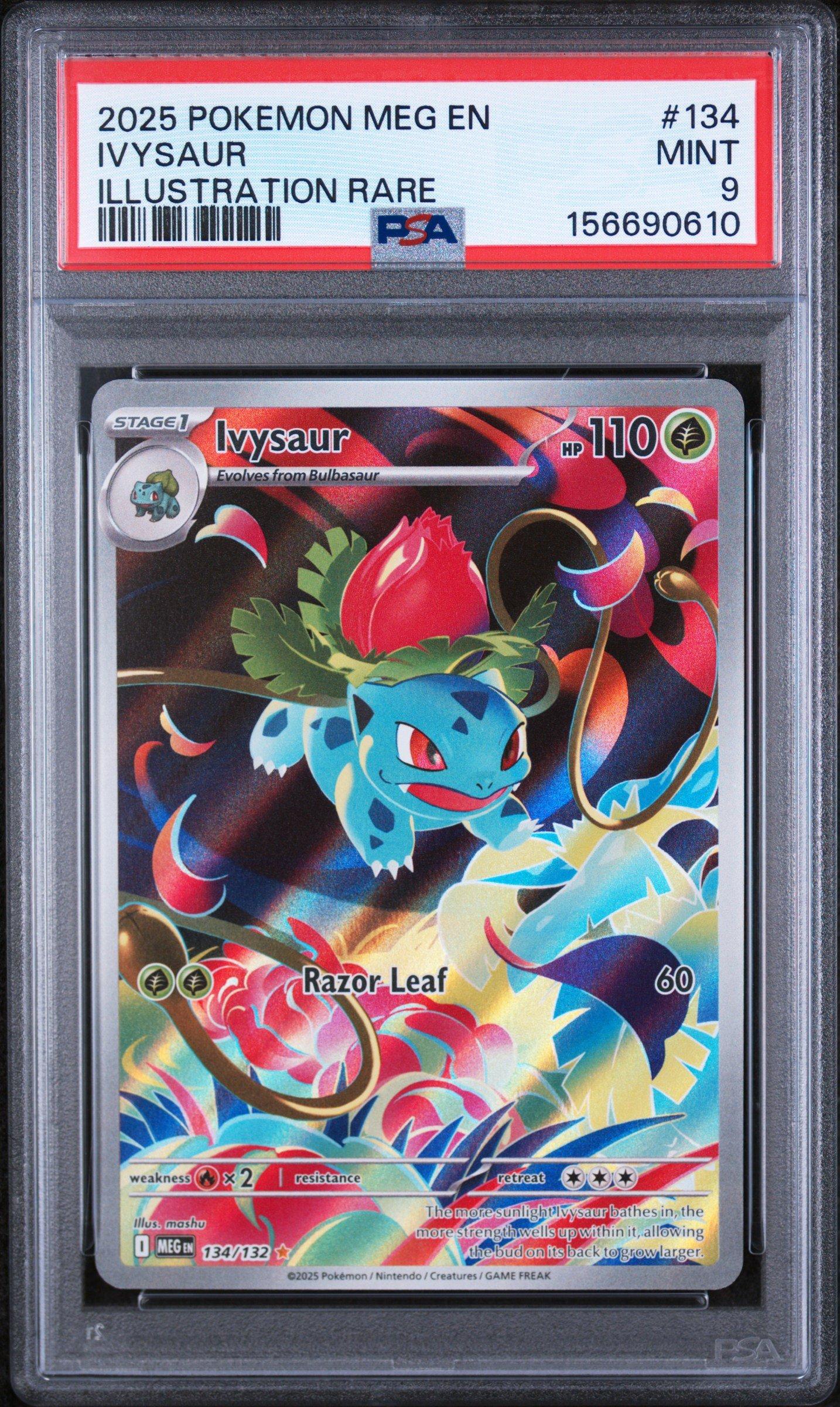 2025 Pokemon Meg En-mega Evolution 134 Ivysaur Illustration Rare
