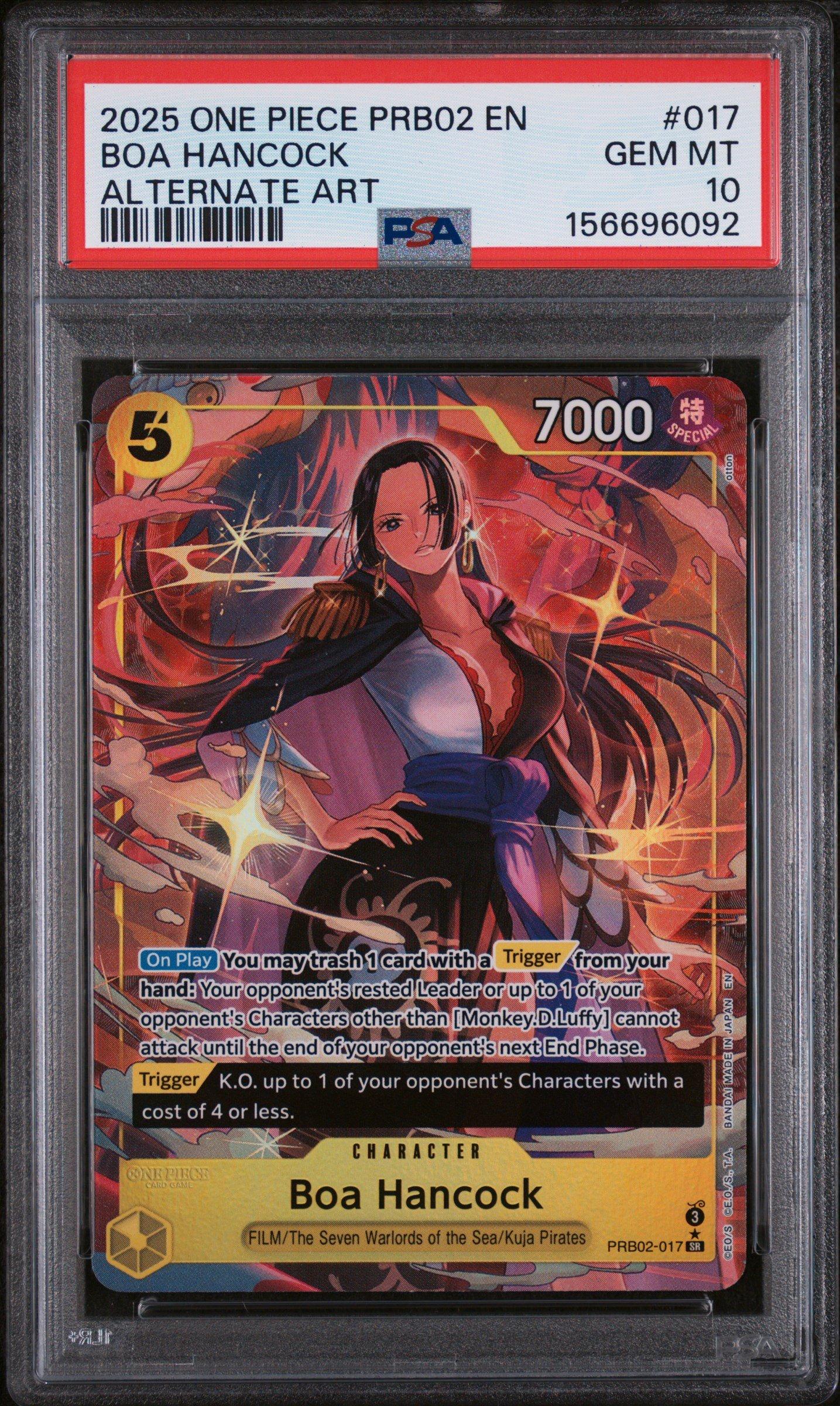 one piece card game boa hancock [ONE PIECE CARD GAME/[OP-07] 500 YEARS IN THE FUTURE]Boa Hancock OP07-038 Foil - [OP-07] 500 YEARS IN THE FUTURE [LEADER] [Near Mint]