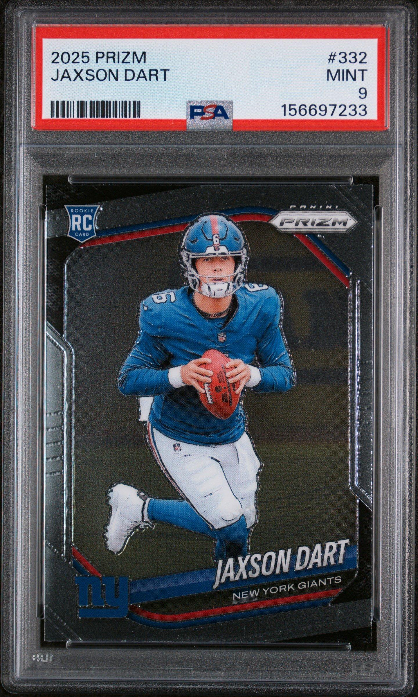 2025 Panini Prizm 332 Jaxson Dart PSA 9 Graded Card | GameStop