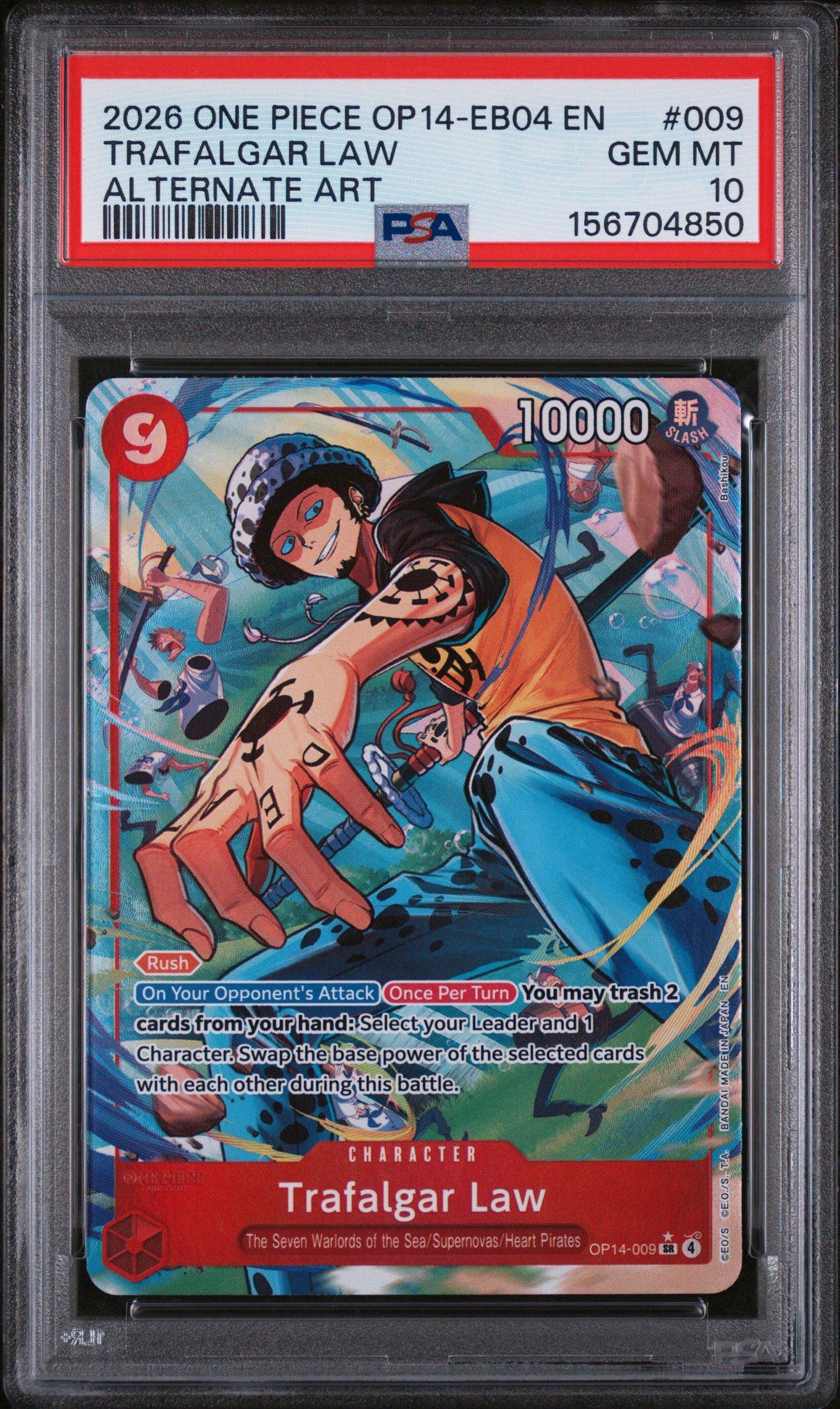 2026 One Piece Op14-eb04-the Azure Sea's Seven 009 Trafalgar Law