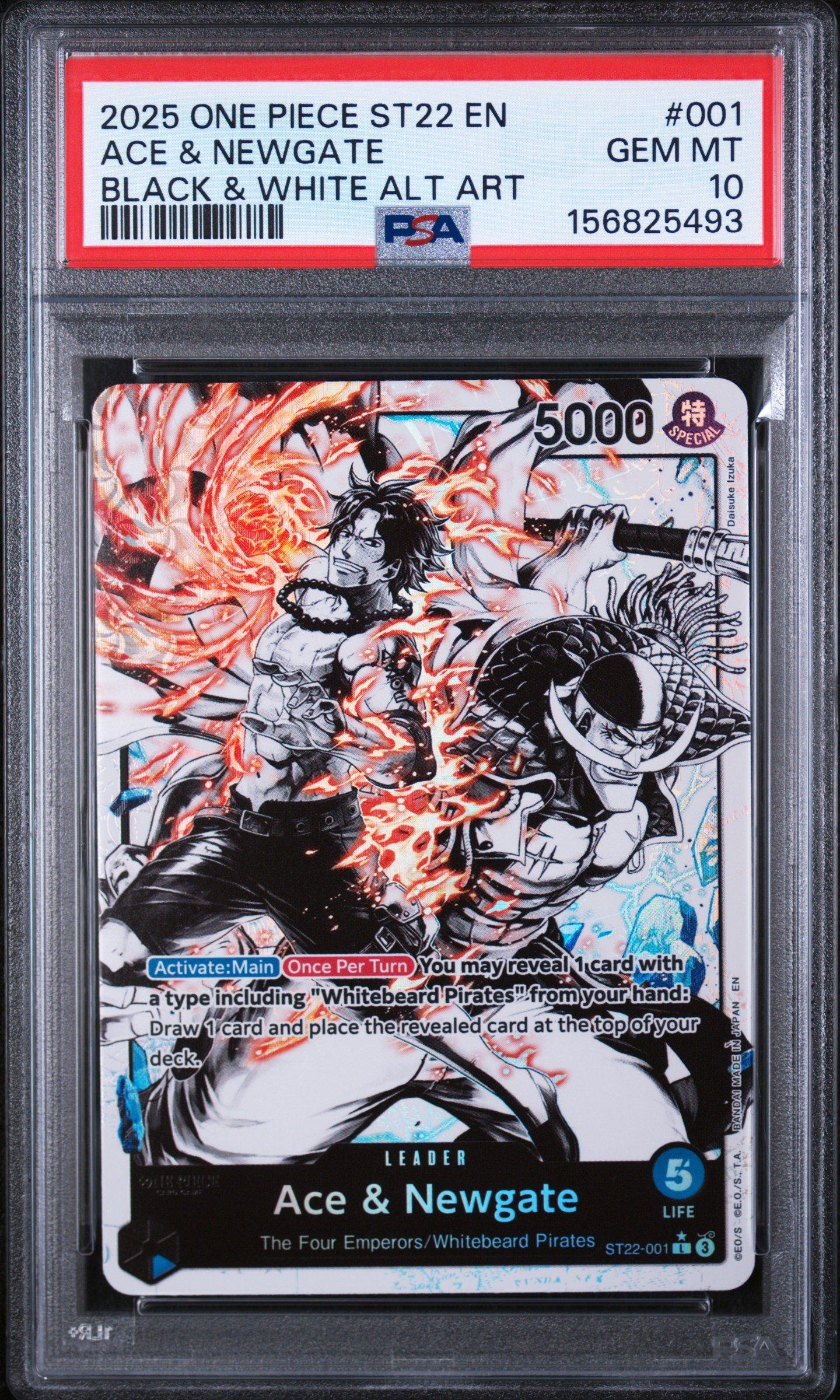 2025 One Piece Starter Deck St22-ace & Newgate 001 Ace & Newgate