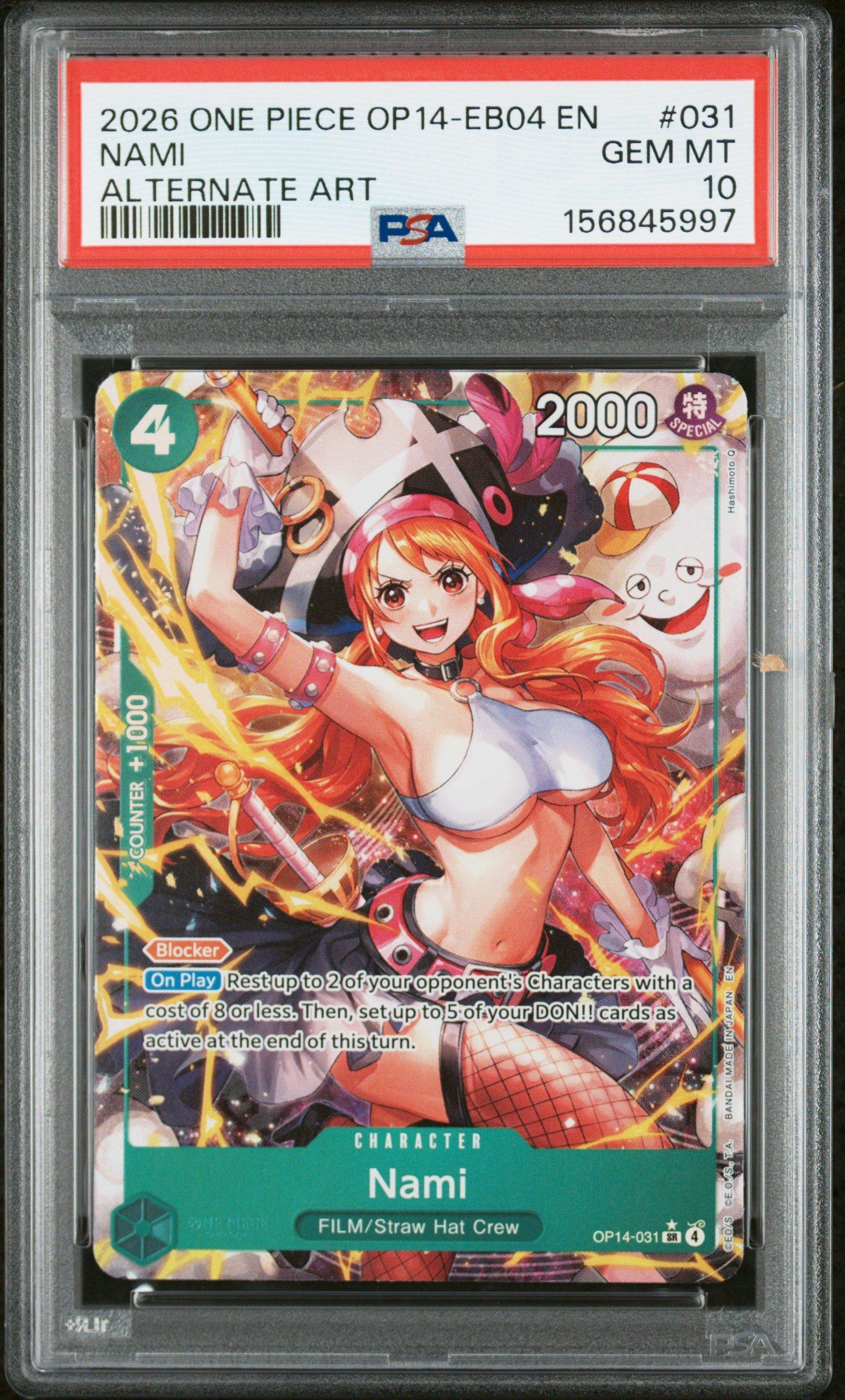 2026 One Piece Op14-eb04-the Azure Sea's Seven 031 Nami Alternate