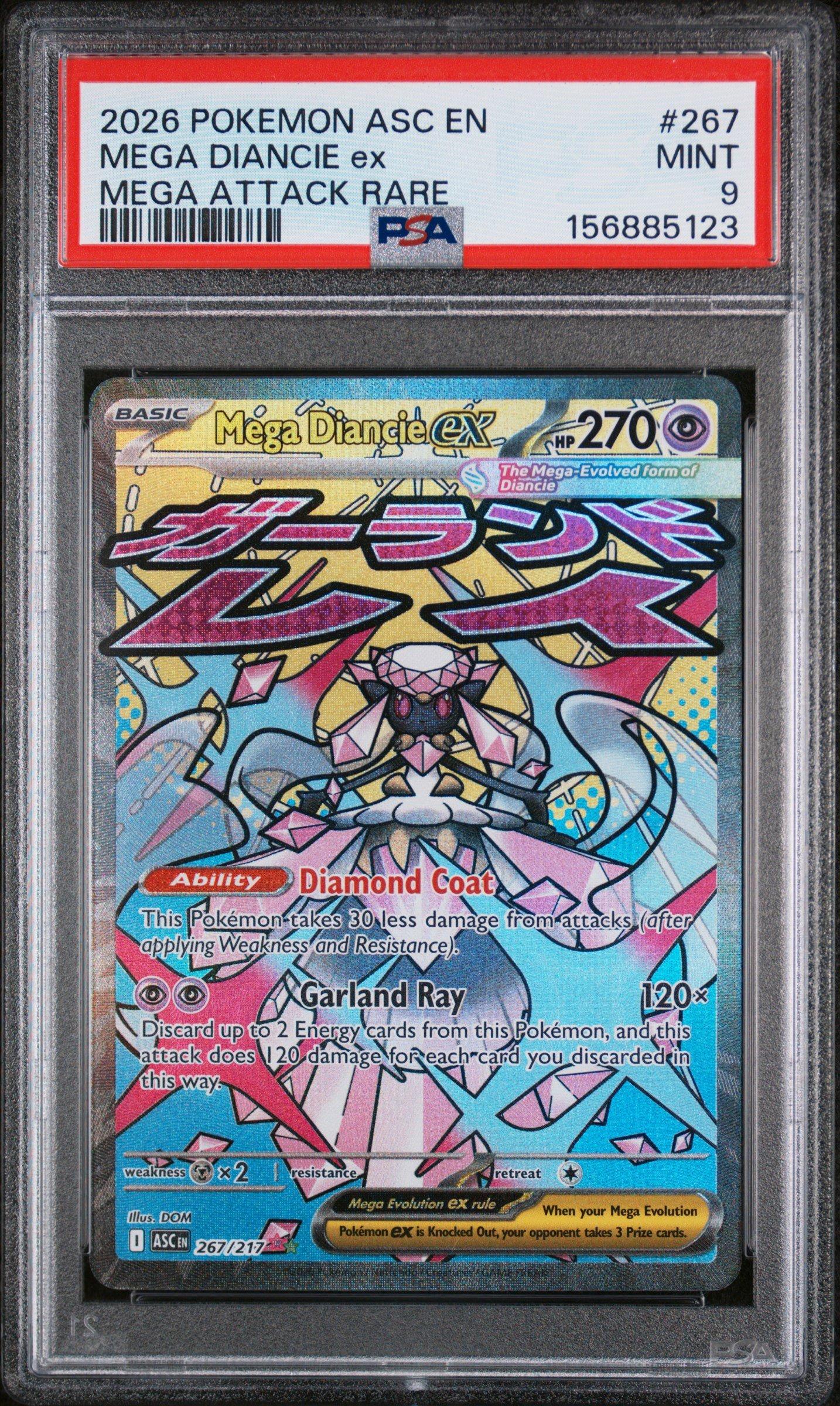2026 Pokemon Asc En-ascended Heroes 267 Mega Diancie Ex Mega