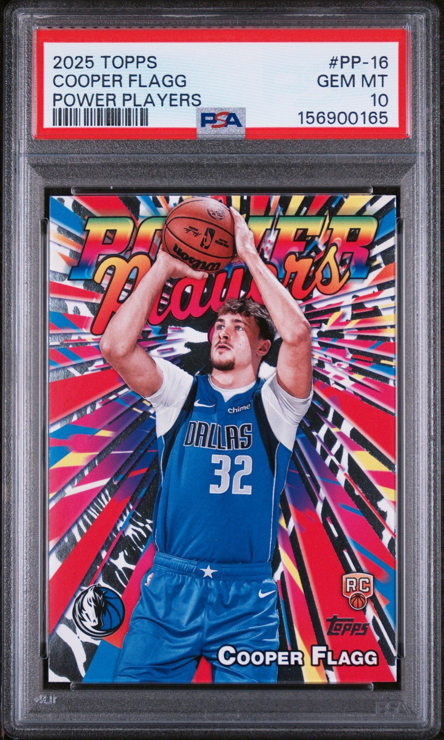 2025 Topps Power Players Pp-16 Cooper Flagg PSA 10 Graded Card 