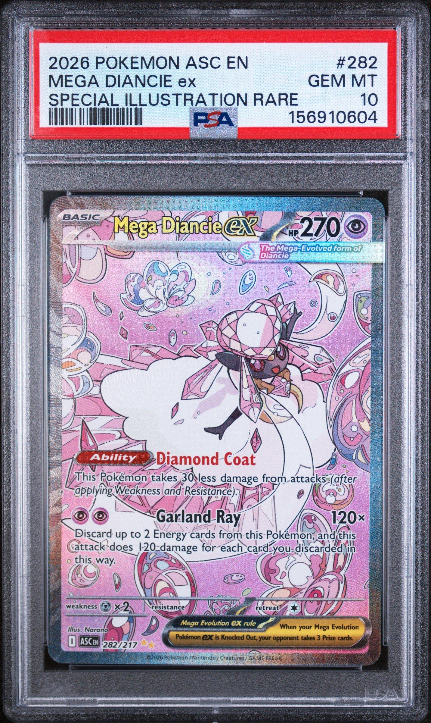 2026 Pokemon Asc En-ascended Heroes 282 Mega Diancie Ex Special