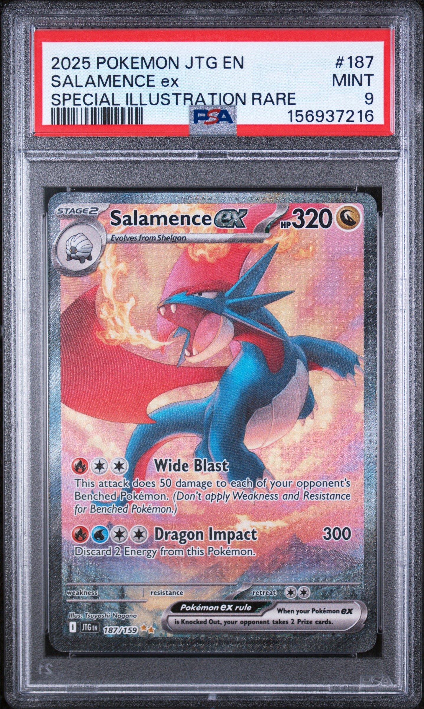 2025 Pokemon Jtg En-journey Together 187 Salamence Ex Special