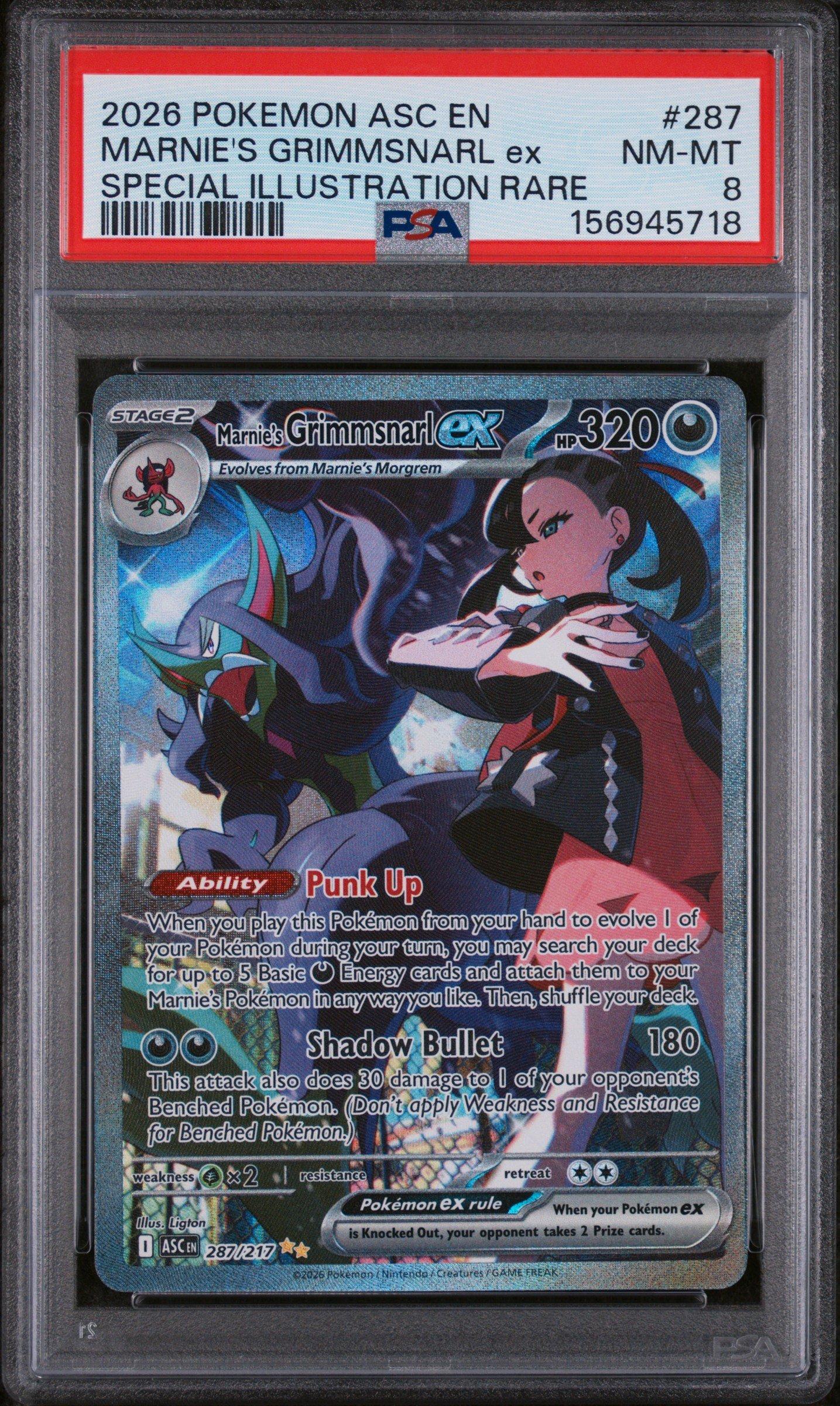 grimmsnarl pokemon card Pokmon Hit Points160 HP Form Marnie's Grimmsnarl ex Promo 007/019