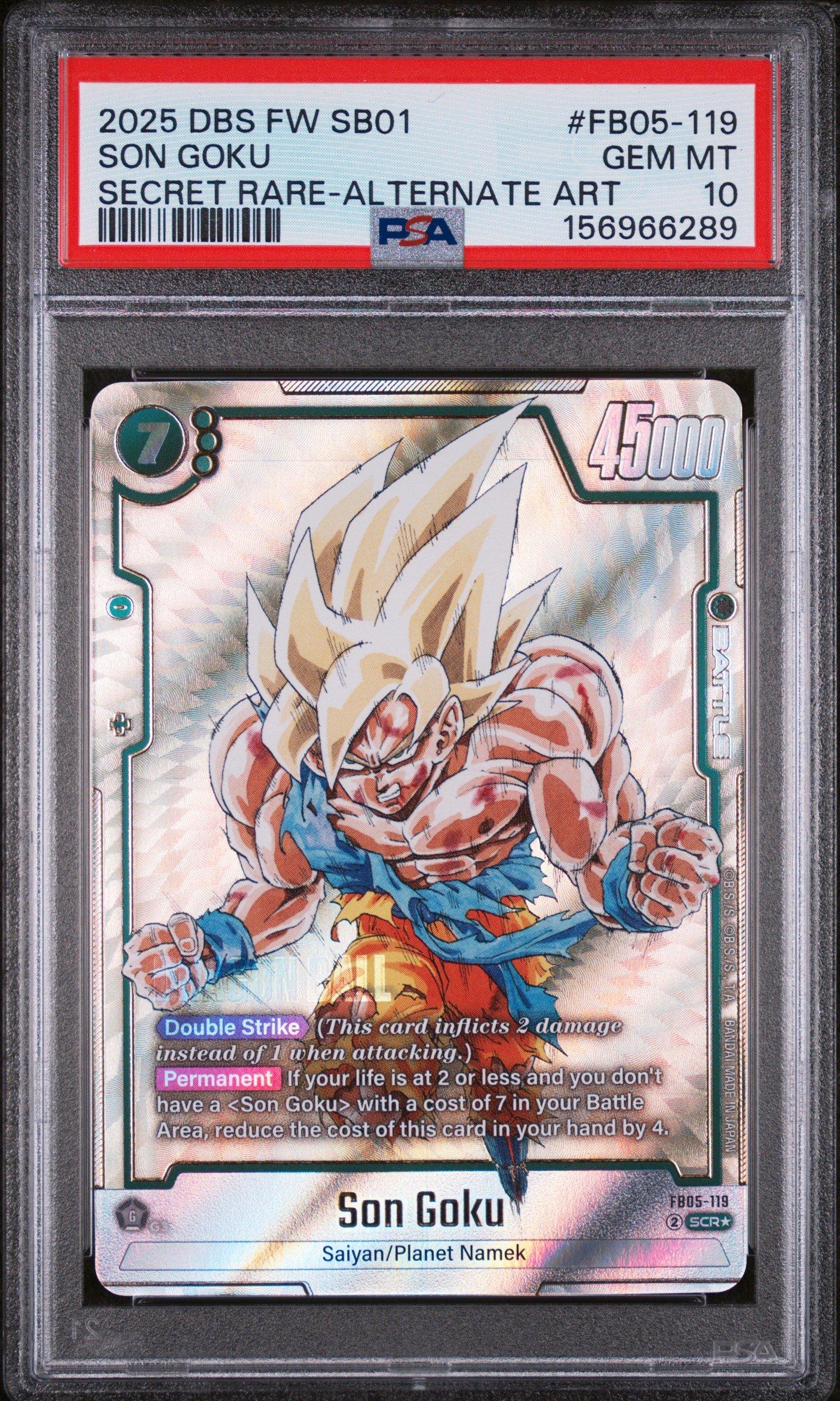2025 DRAGON BALL SDV2 孫悟空 PSA10 2025 Dragon Ball Super Card Game Fusion World Manga Booster 01