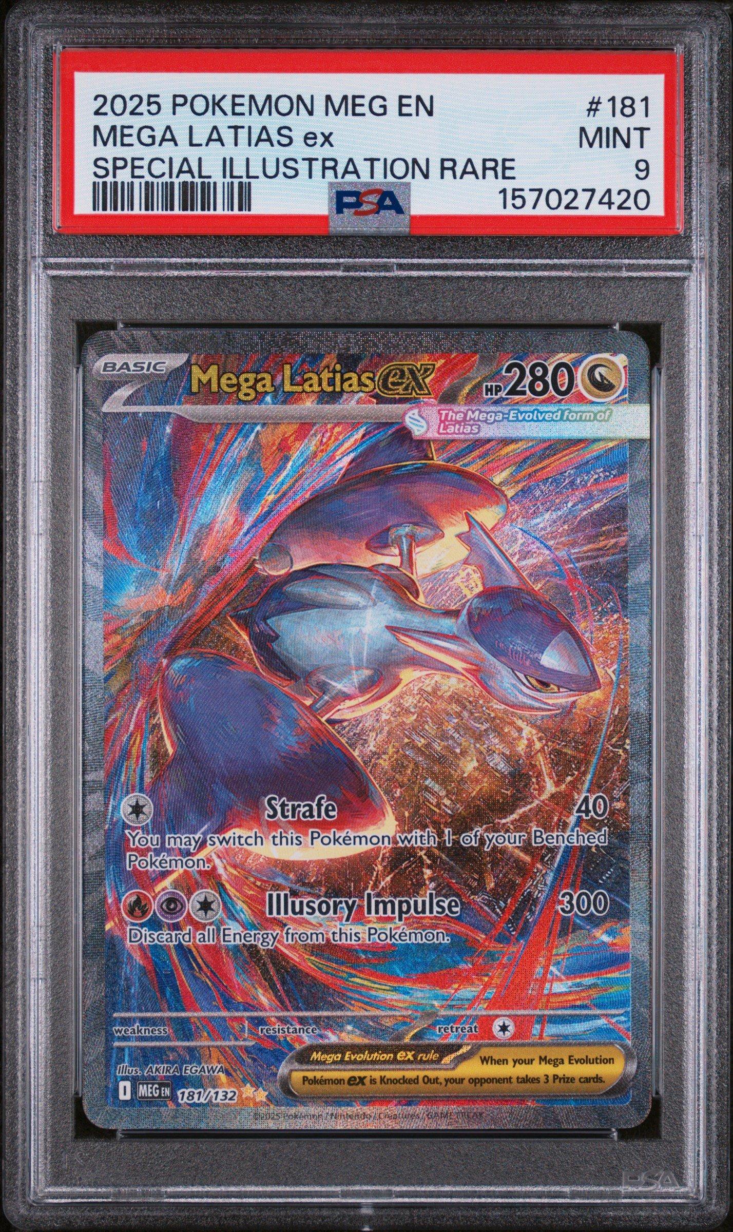 2025年 ポケモンカード MEGA LATIAS ex 2025 Pokemon Meg En-mega Evolution 181 Mega Latias Ex Special