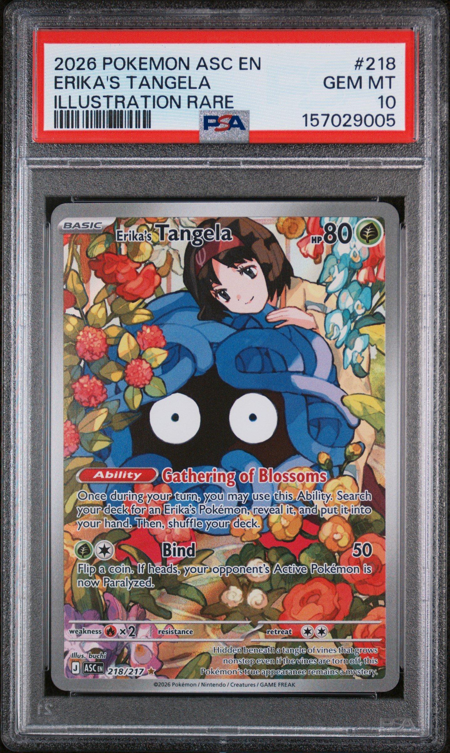 2026 Pokemon Asc En-ascended Heroes 218 Erika's Tangela