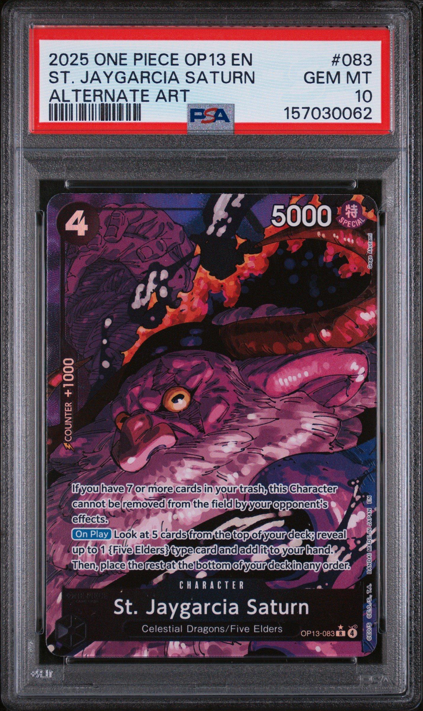 2025 One Piece Op13-carrying On His Will 083 St. Jaygarcia Saturn