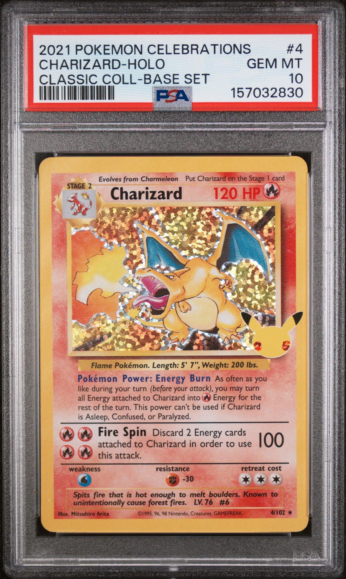 Classic Collection Charizard 4 PSA 10 Pokemon graded card