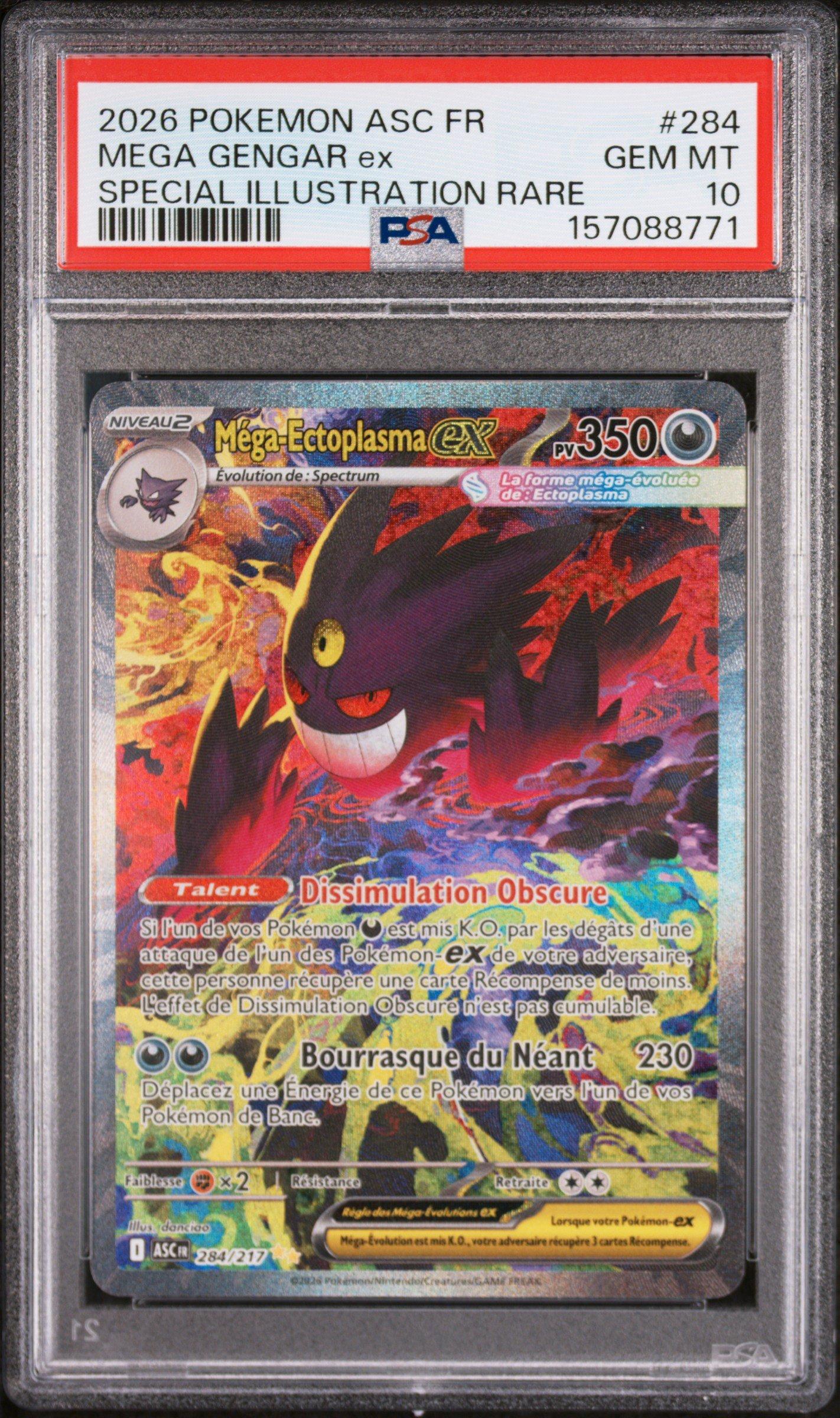 gengar pokemon card psa 10 - SWSH241 Stamped Holo Rare Promo clear acrylic holder that perfectly accentuates the stunning visual design and character artwork PSA 10 GENGAR 4-PACK MINI