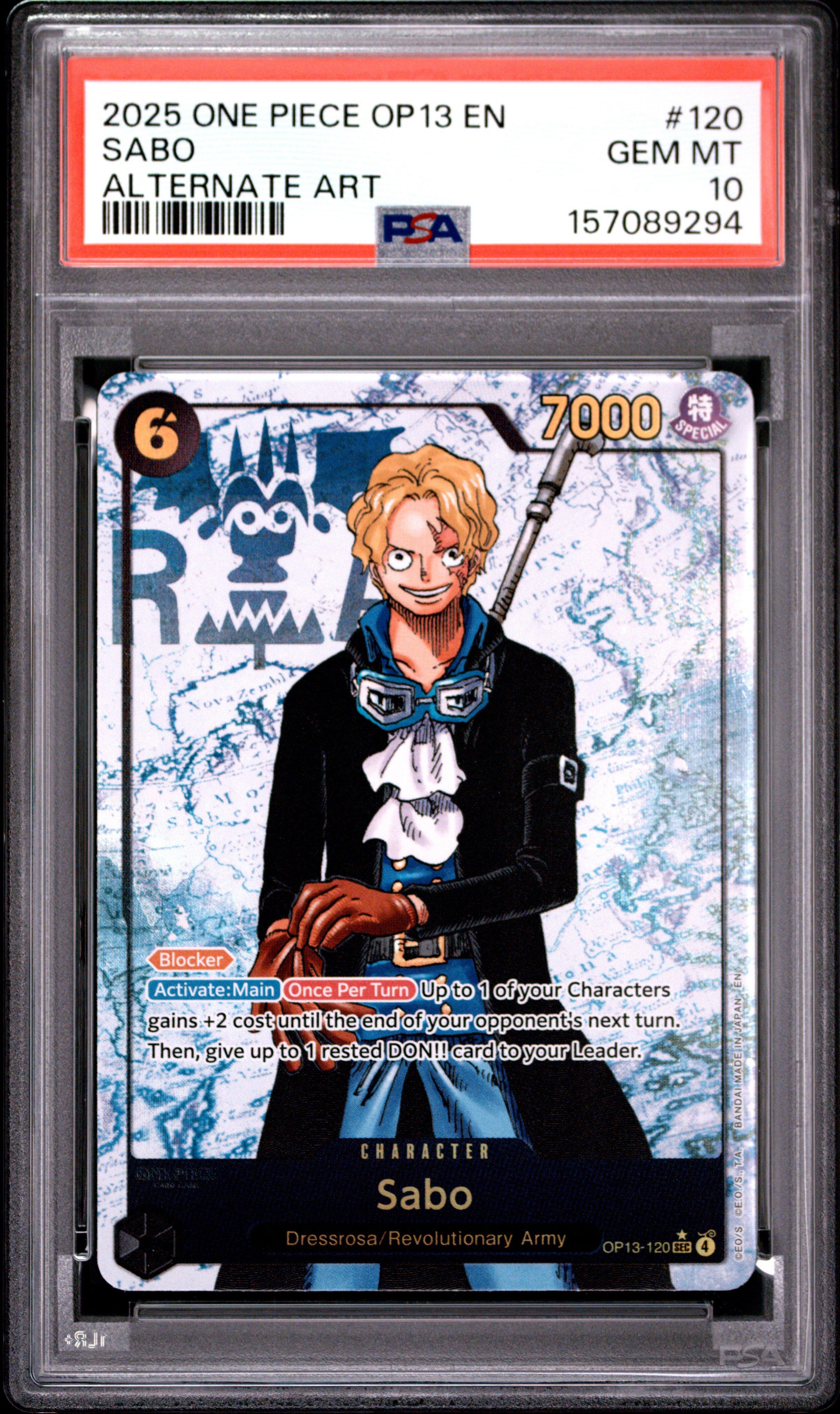 2025 One Piece Op13-carrying On His Will 120 Sabo Alternate Art