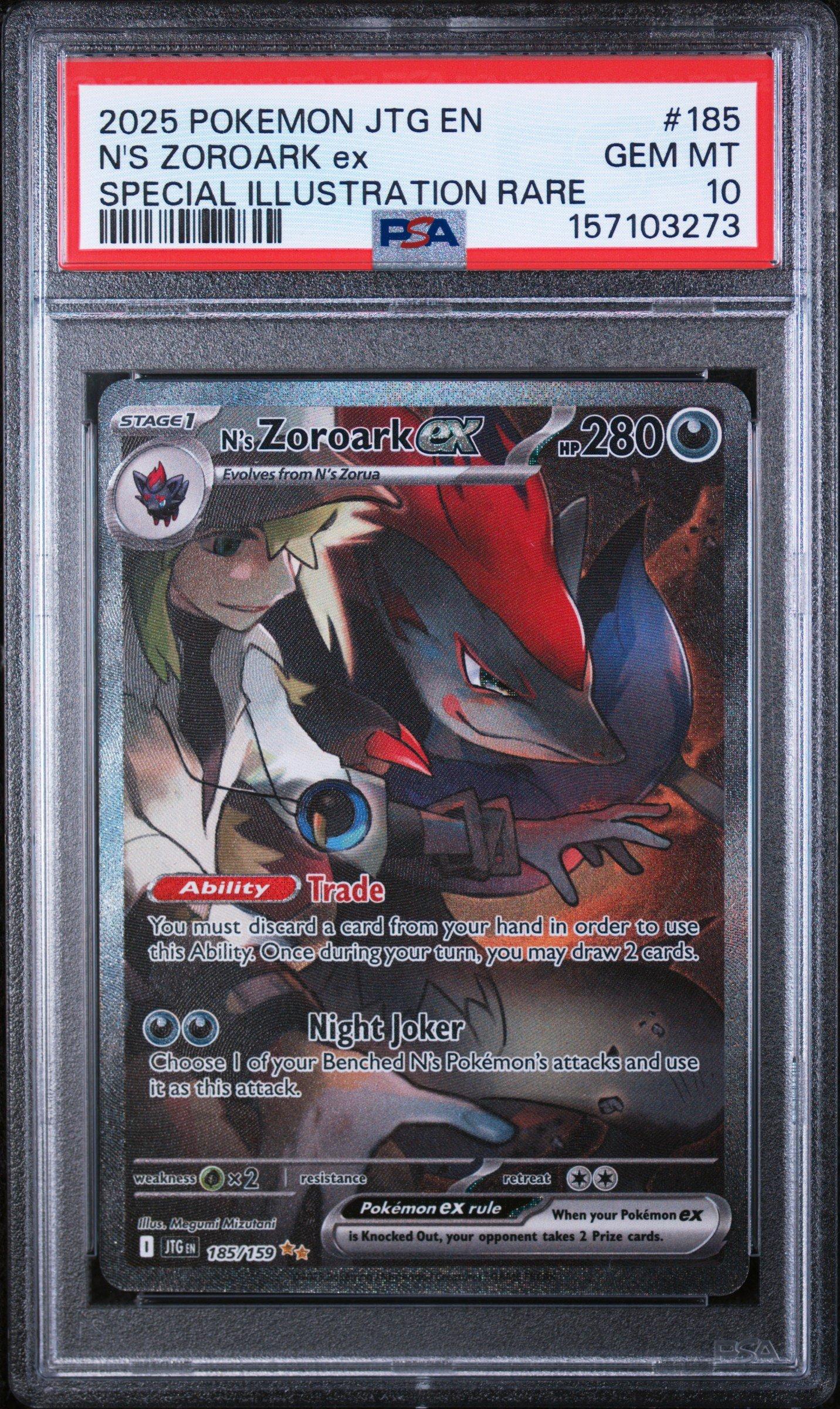 2025 Pokemon Jtg En-journey Together 185 N's Zoroark Ex Special