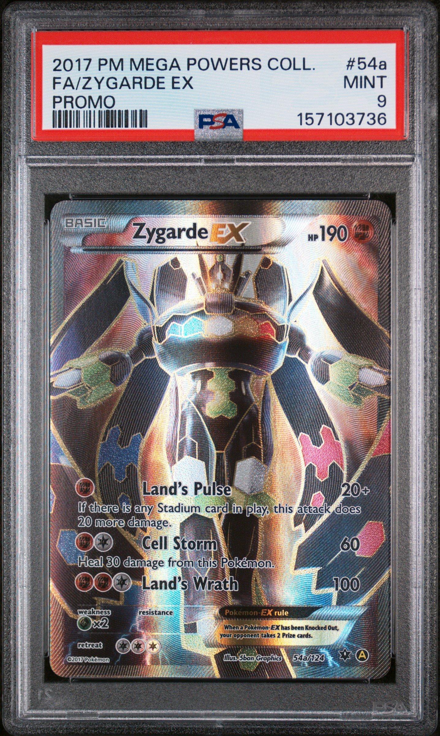 2017 Pokemon Mega Powers Collection Promo 54a Full Art/zygarde Ex