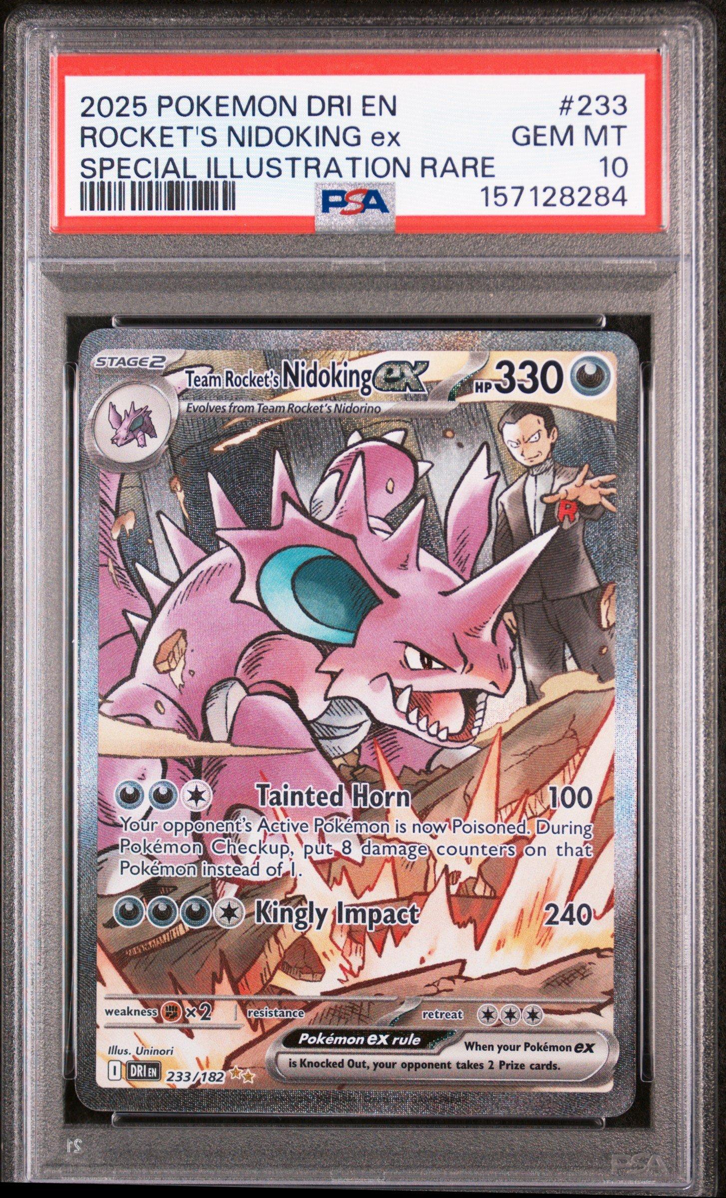 2025 Pokemon Dri En-destined Rivals 233 Team Rocket's Nidoking Ex