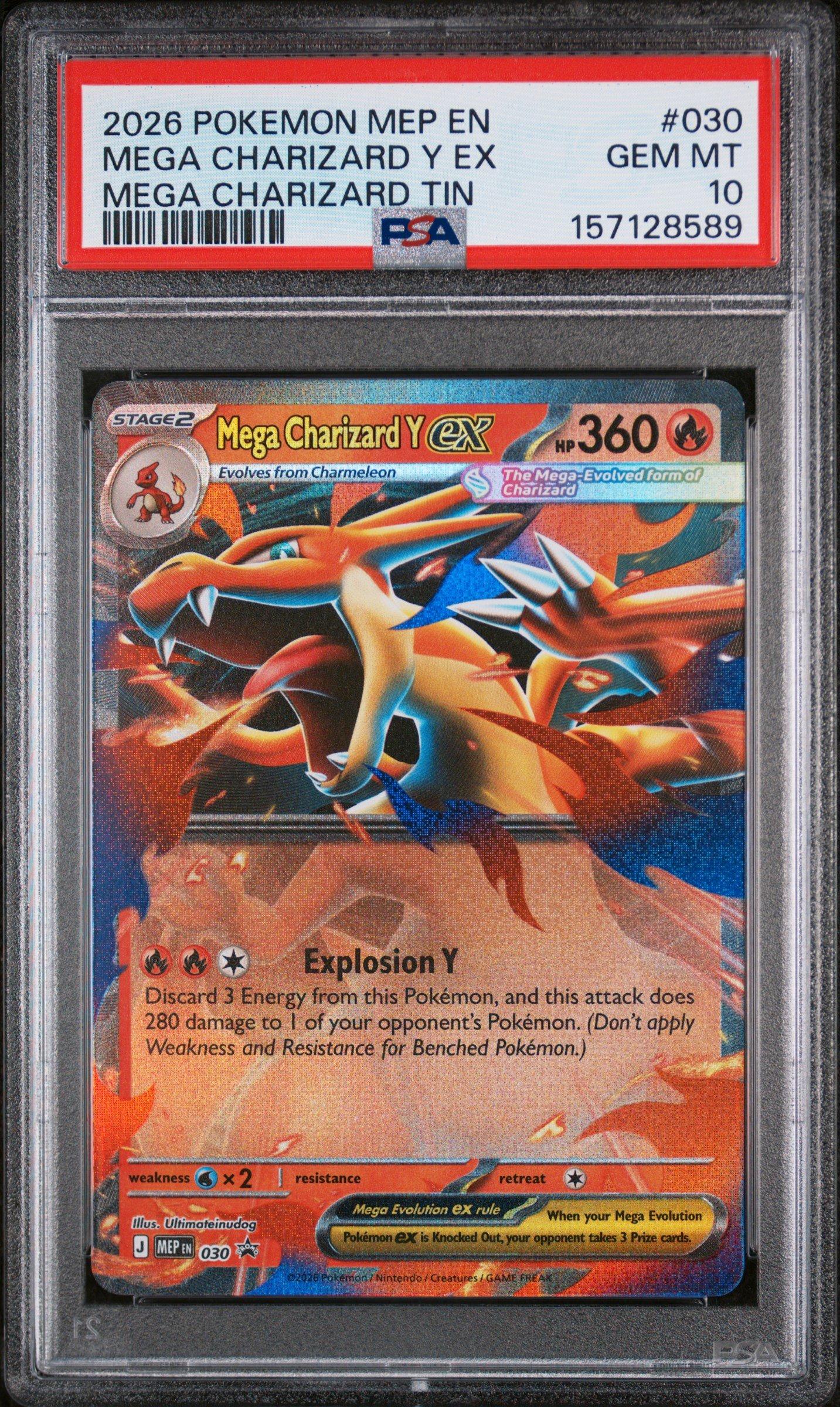 2026 Pokemon Mep En-me Black Star Promo 030 Mega Charizard Y Ex
