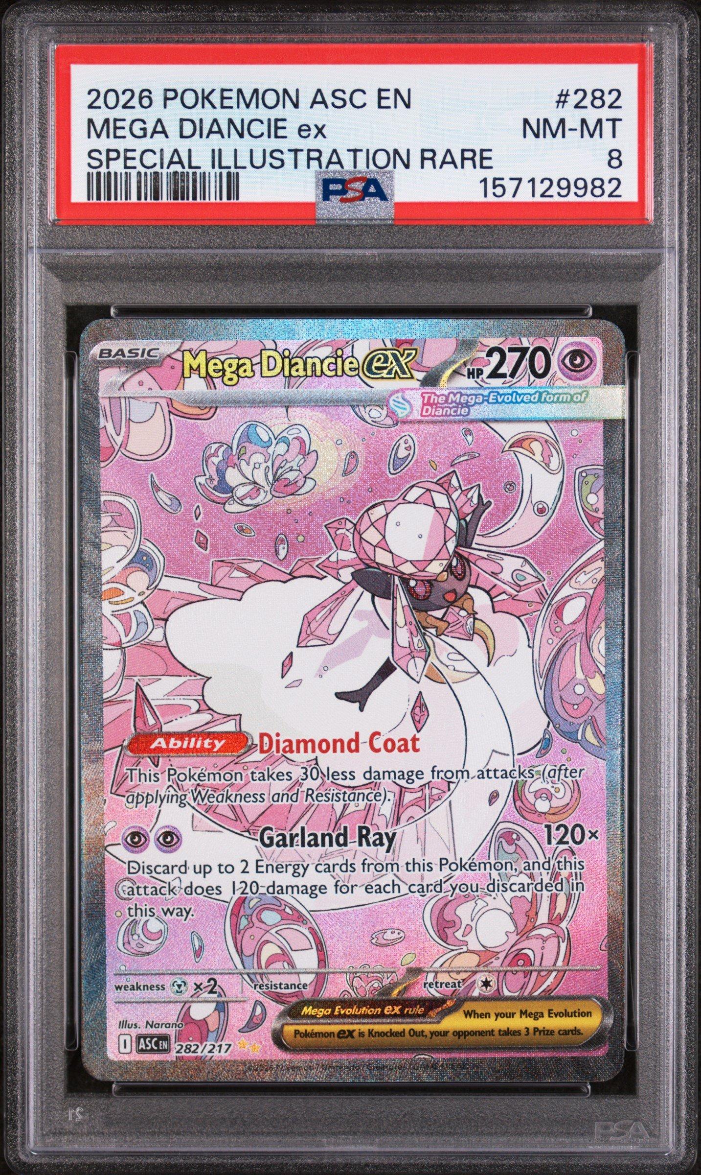 2026 Pokemon Asc En-ascended Heroes 282 Mega Diancie Ex Special