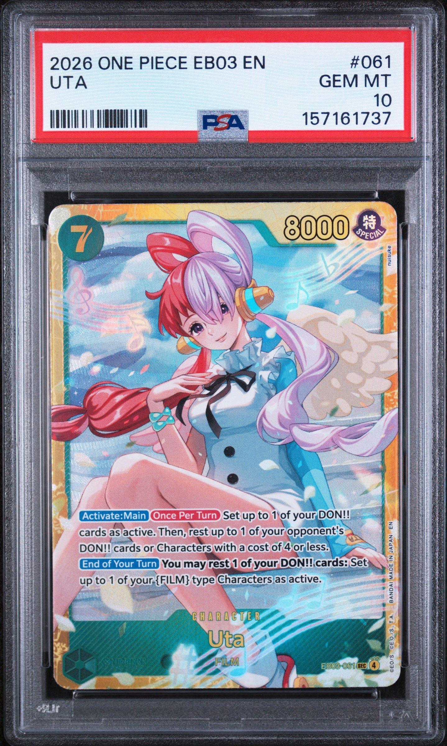 PSA10 ウタ SEC [EB03-061] 2026 One Piece Eb03-extra Booster -one Piece Heroines Edition- 061