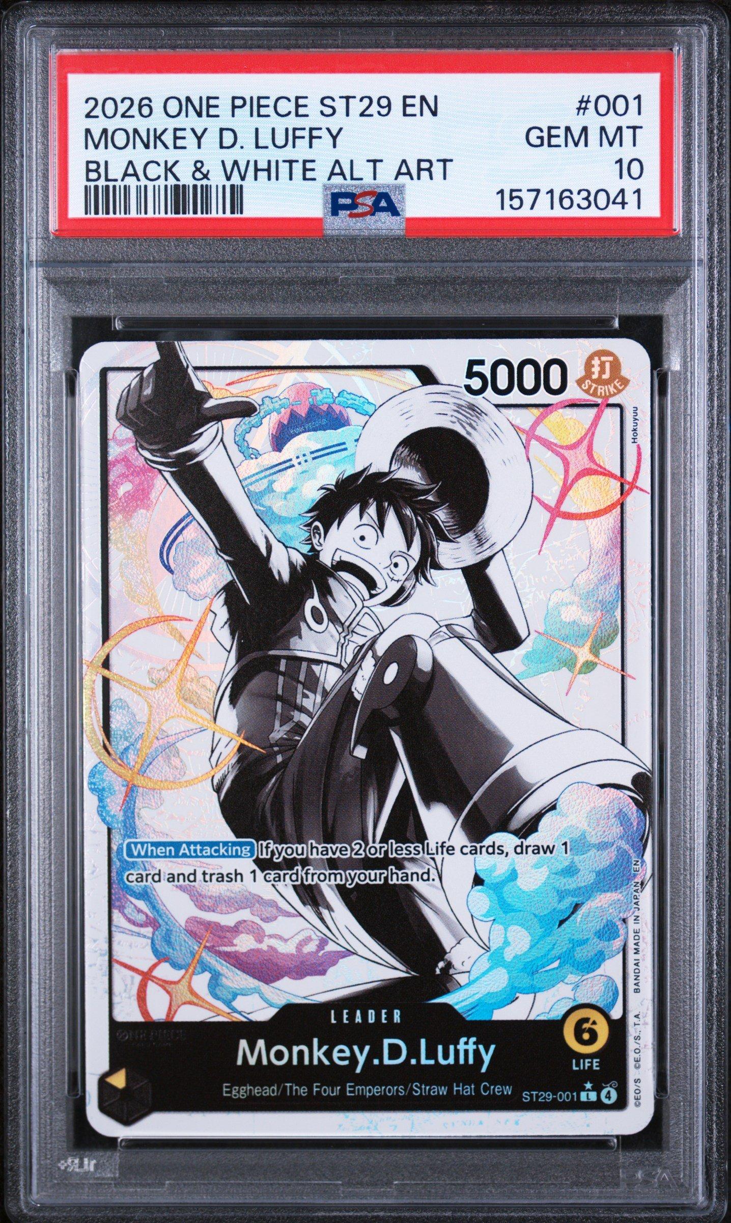 2025 One Piece Op10-royal Blood 042 Usopp Alternate Art PSA 10