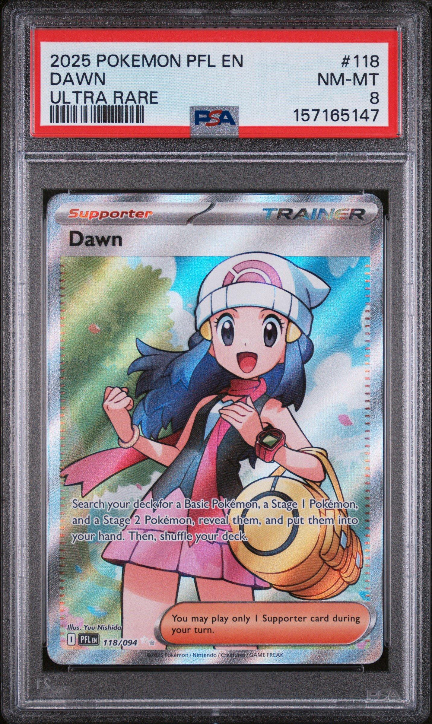 dawn pokemon cards 129-094 SAR SIR Phantasma Flames Extended Art Card Display Case Evolves from null Draw 2 cards Dawn Special Art Rare (115)