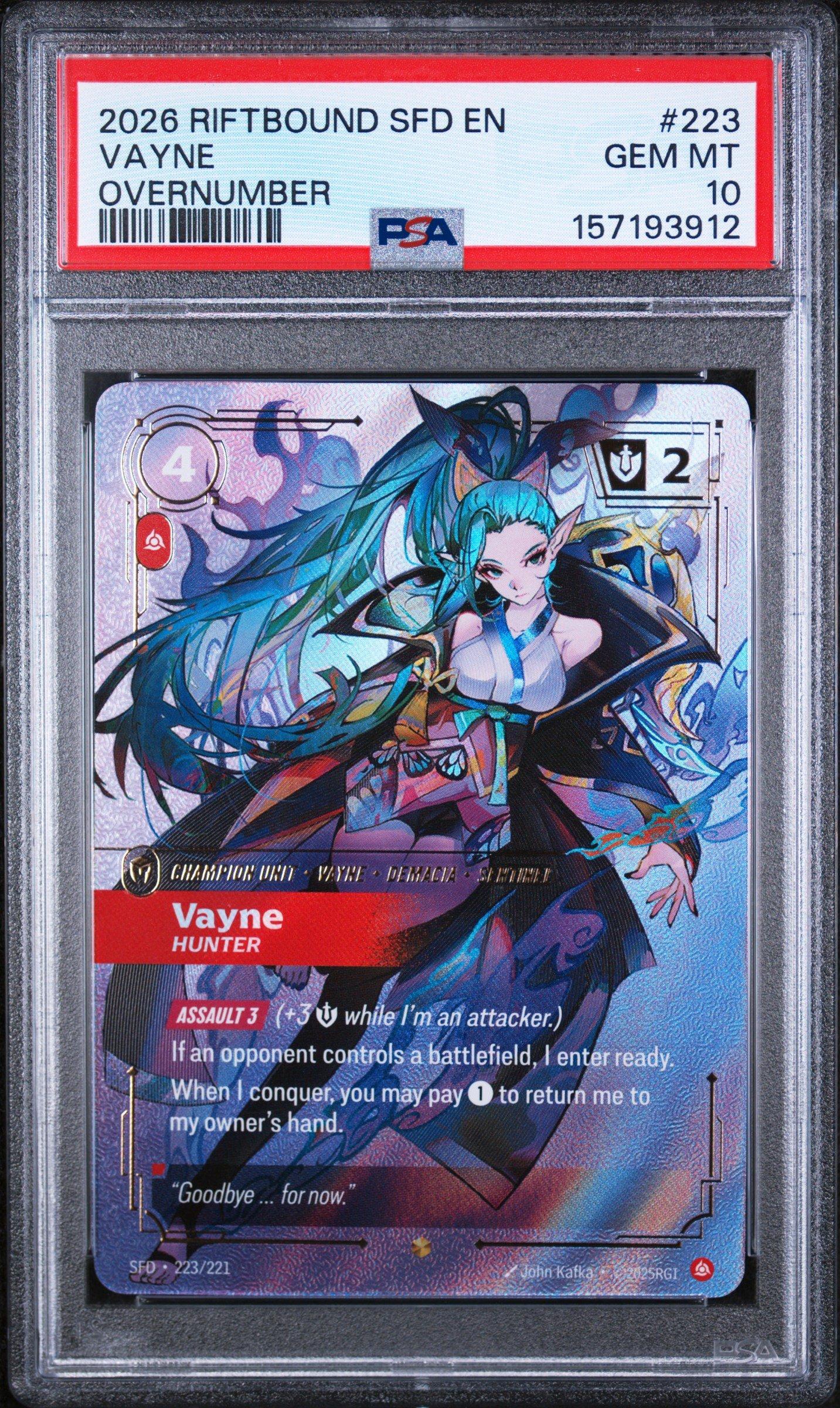 2026 Riftbound: League Of Legends Sfd-spiritforged 223 Vayne