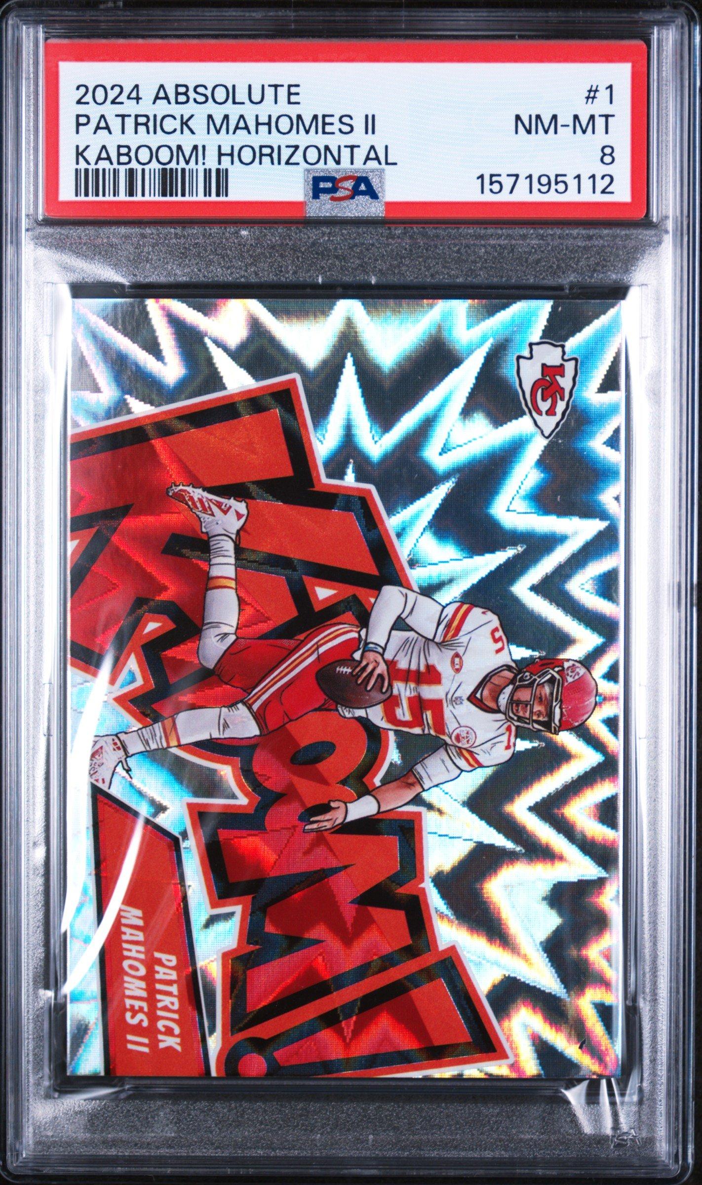 ユキエモンジャムラボ2点キャットガーデン赤ボタニカルサックスオーダー 2024 Panini Absolute Kaboom! Horizontal 1 Patrick Mahomes Ii PSA 8