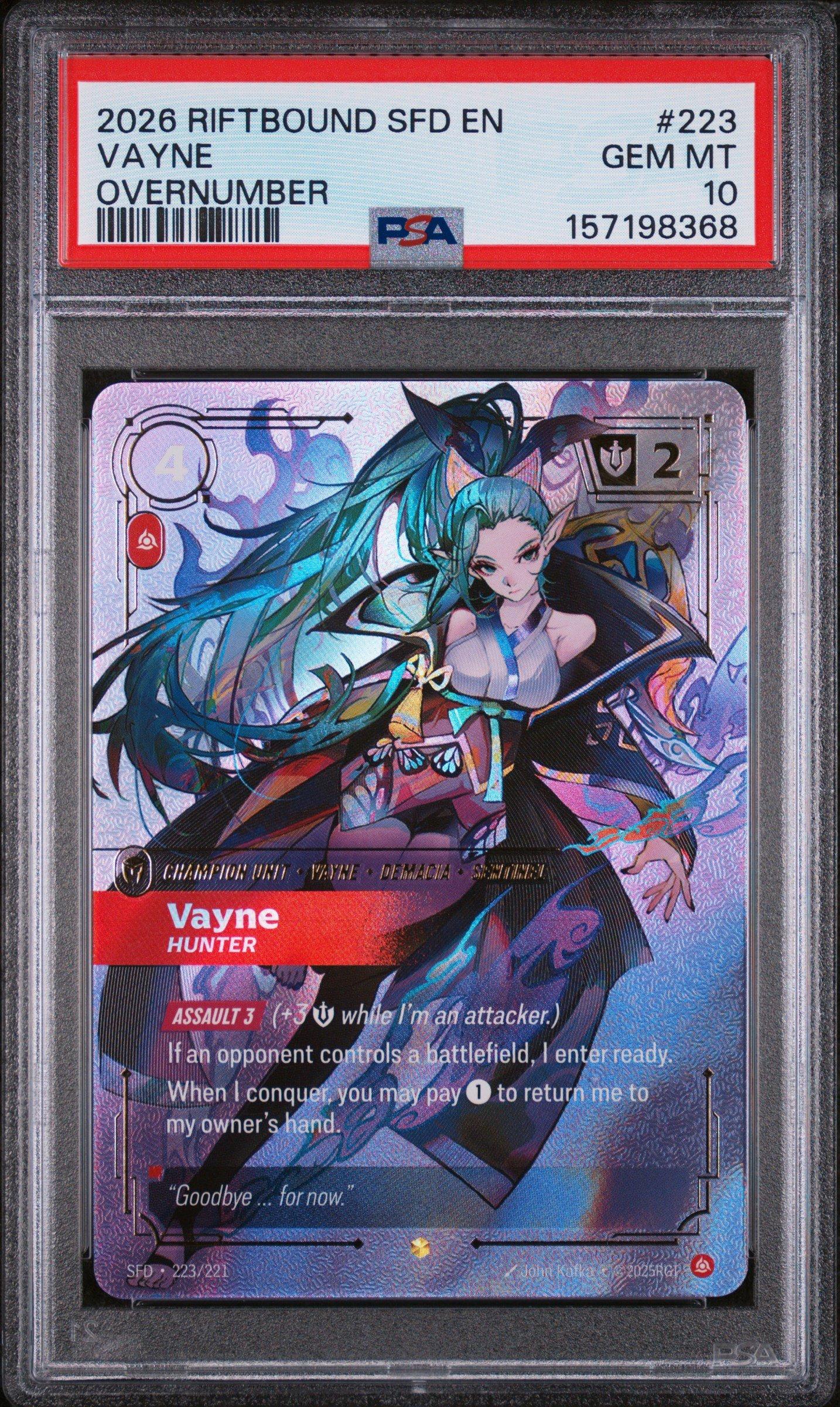 2026 Riftbound: League Of Legends Sfd-spiritforged 223 Vayne