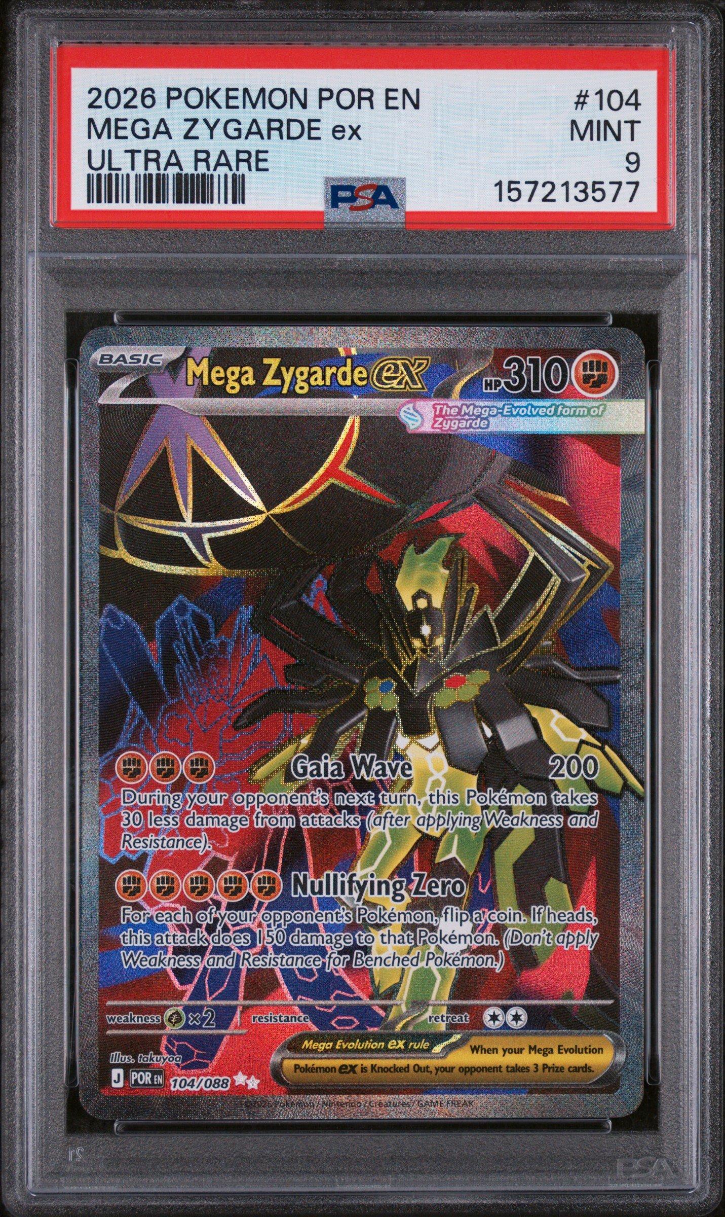 2026 Pokemon Por En-perfect Order 104 Mega Zygarde Ex Ultra Rare