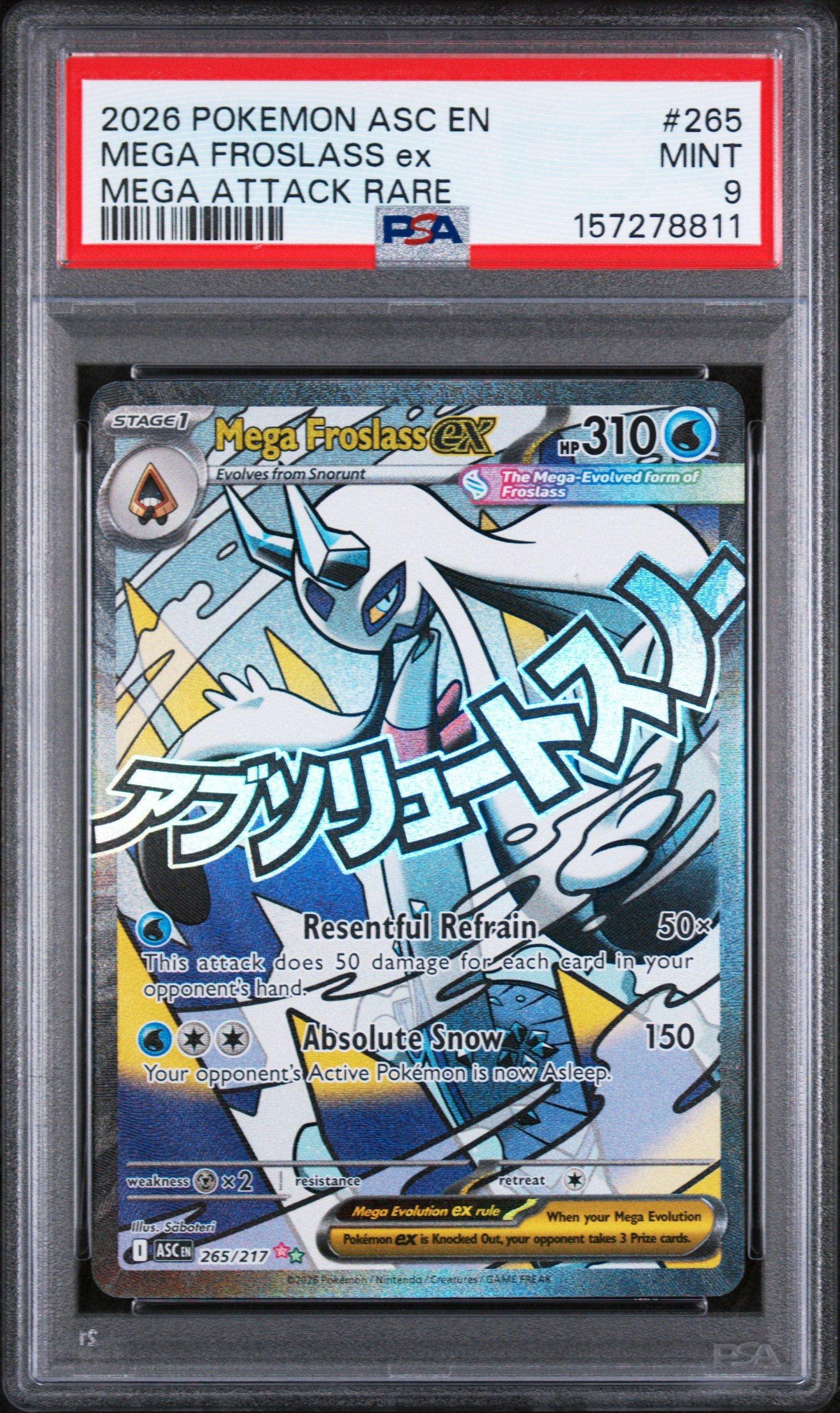2026 Pokemon Asc En-ascended Heroes 265 Mega Froslass Ex Mega
