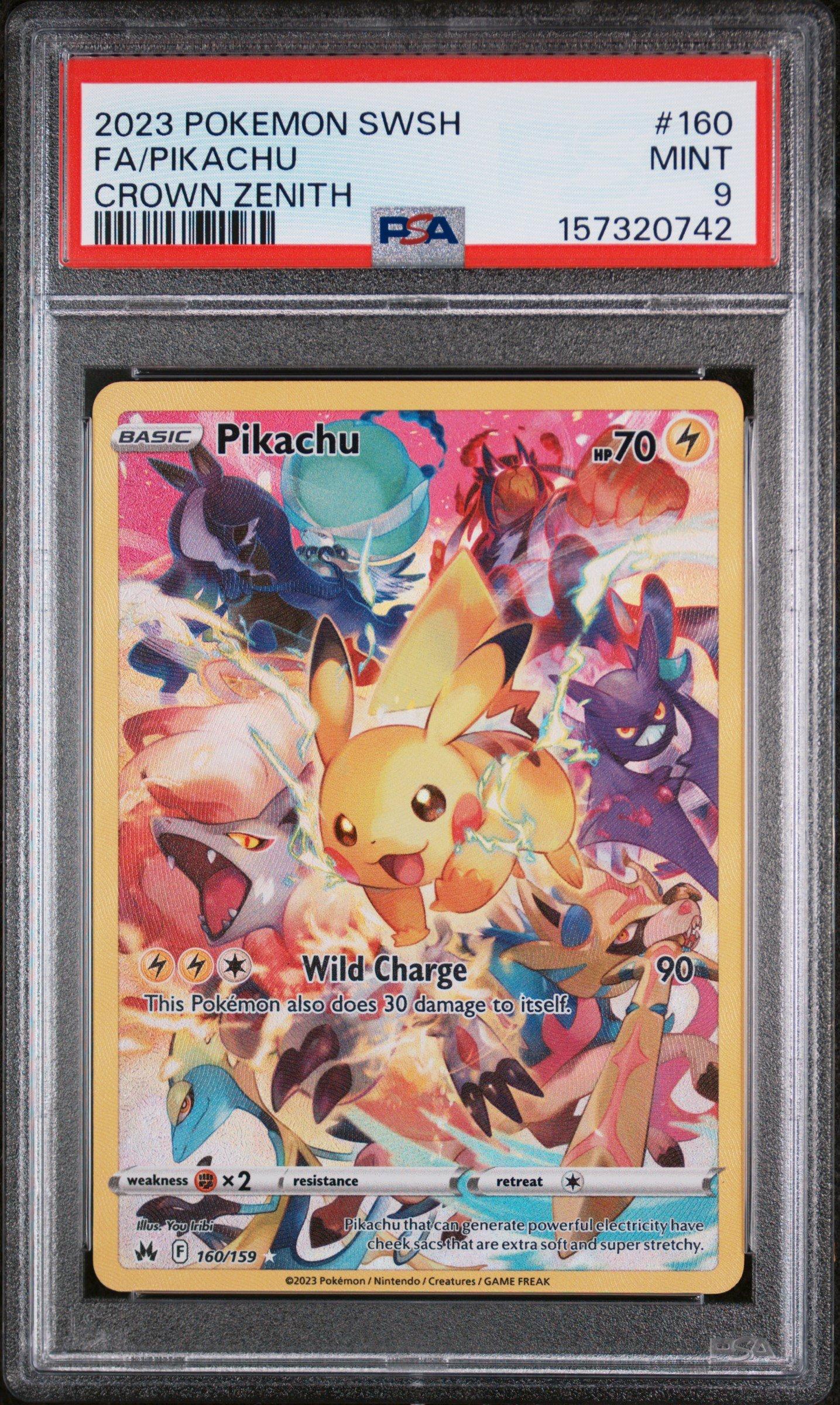 2023 Pokemon Sword And Shield Crown Zenith 160 Full Art/pikachu