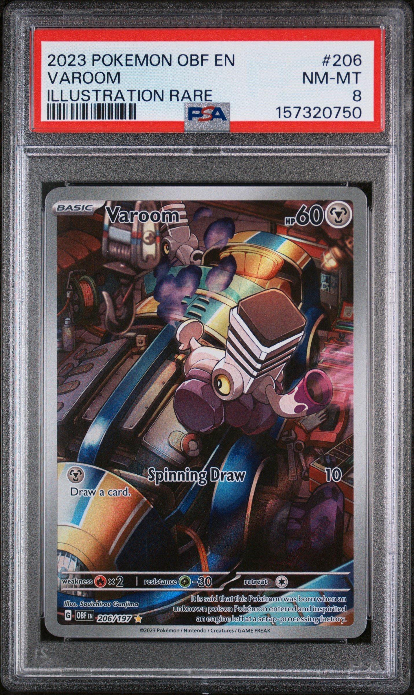varoom pokemon card Varoom - 206/197 - SV03: Obsidian Flames [ILLUSTRATION RARE] [Near Mint]