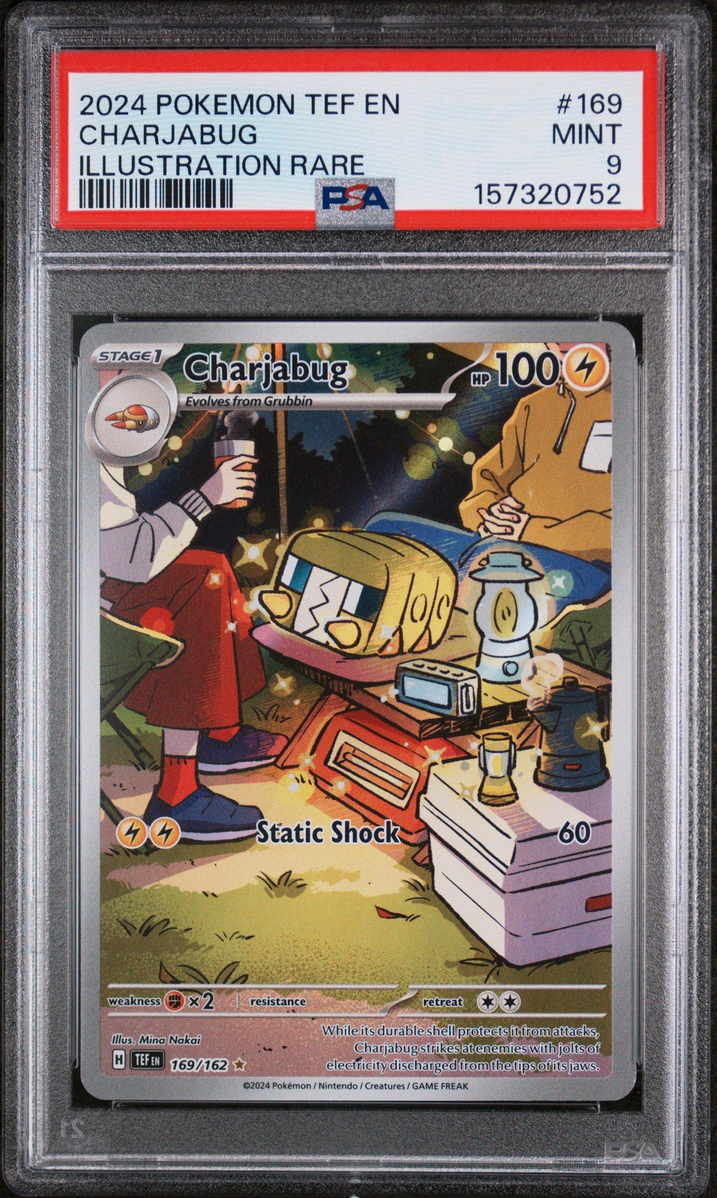 2024 Pokemon Tef En-temporal Forces 169 Charjabug Illustration