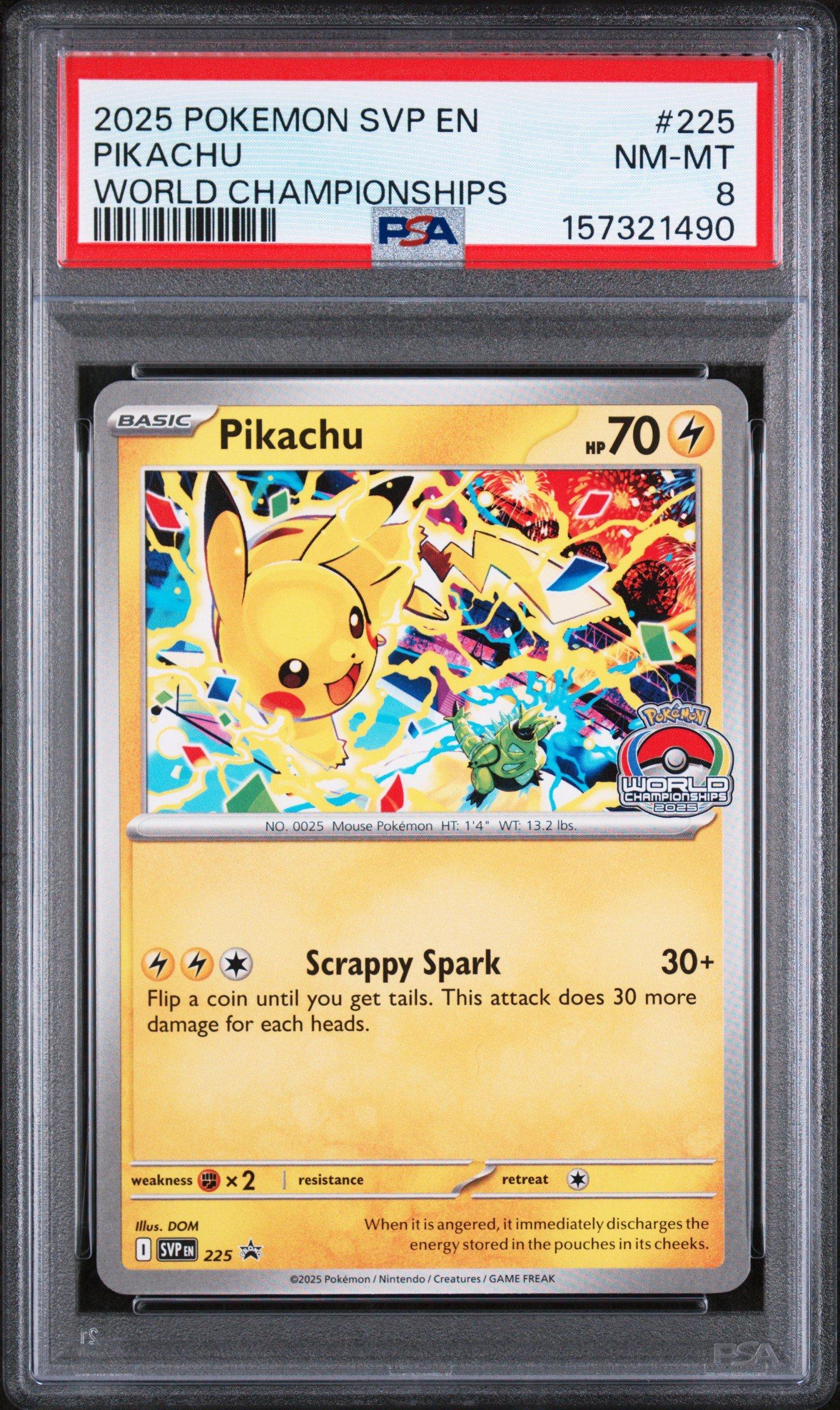 2025 Pokemon Svp En-sv Black Star Promo 225 Pikachu World
