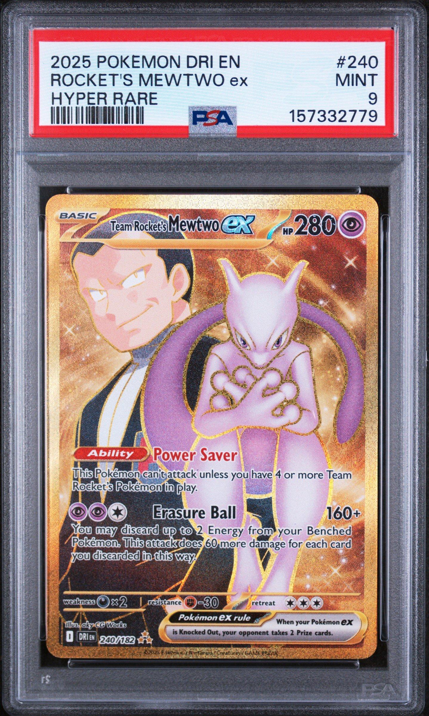 2025 Pokemon Dri En-destined Rivals 240 Team Rocket's Mewtwo Ex