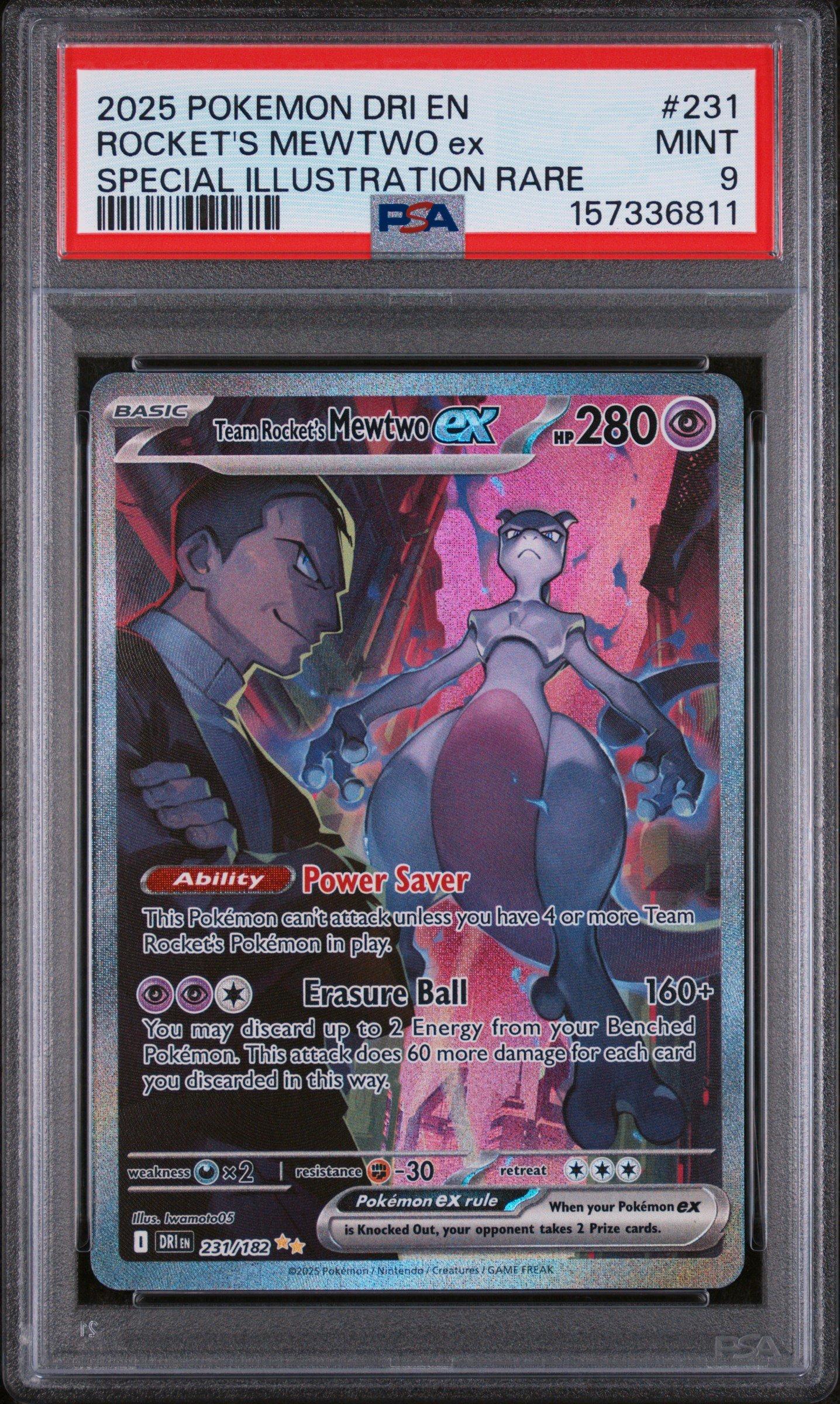 2025 Pokemon Dri En-destined Rivals 231 Team Rocket's Mewtwo Ex