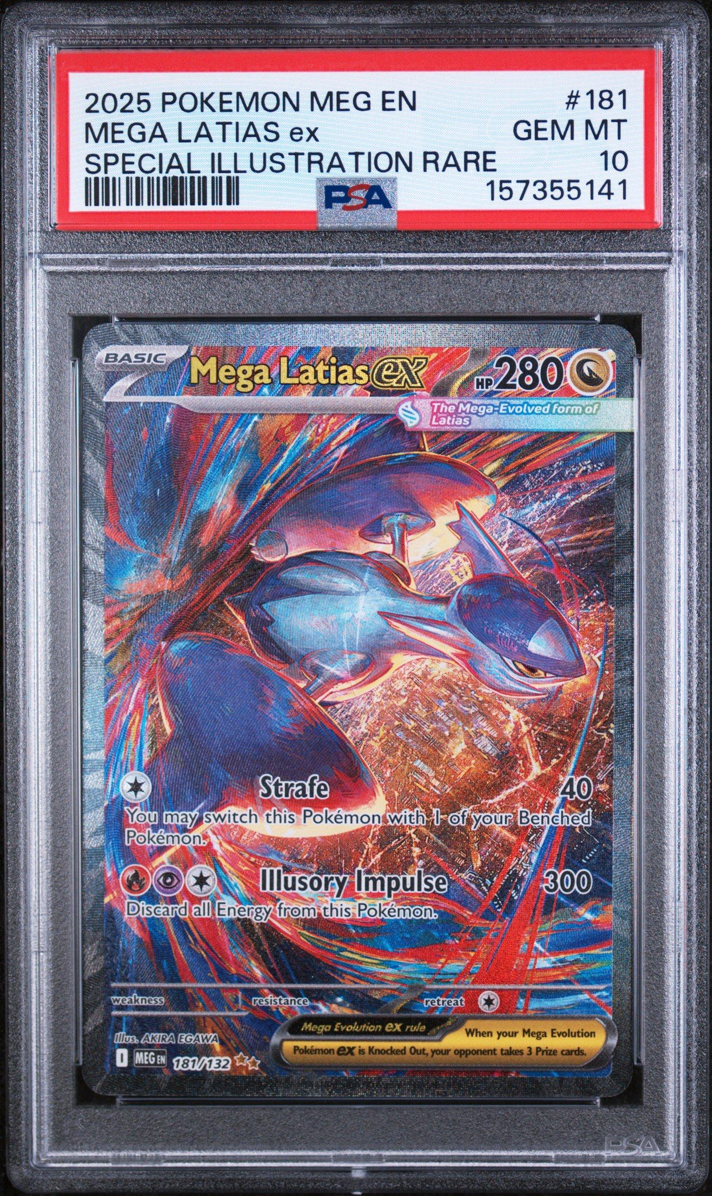 2025 Pokemon Meg En-mega Evolution 181 Mega Latias Ex Special