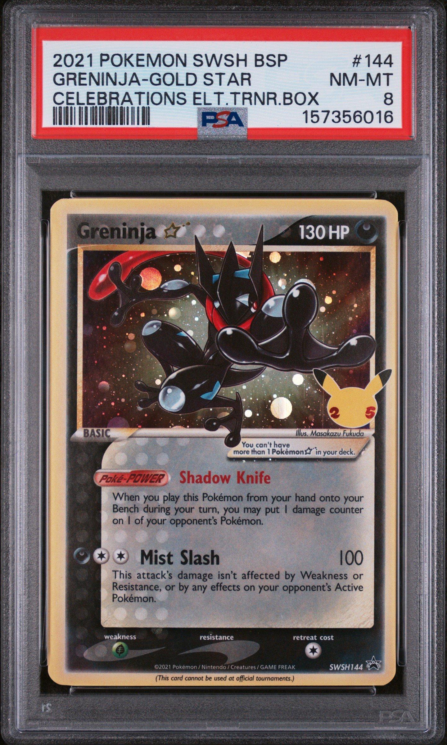 2021 Pokemon Swsh Black Star Promo 144 Greninja-gold Star