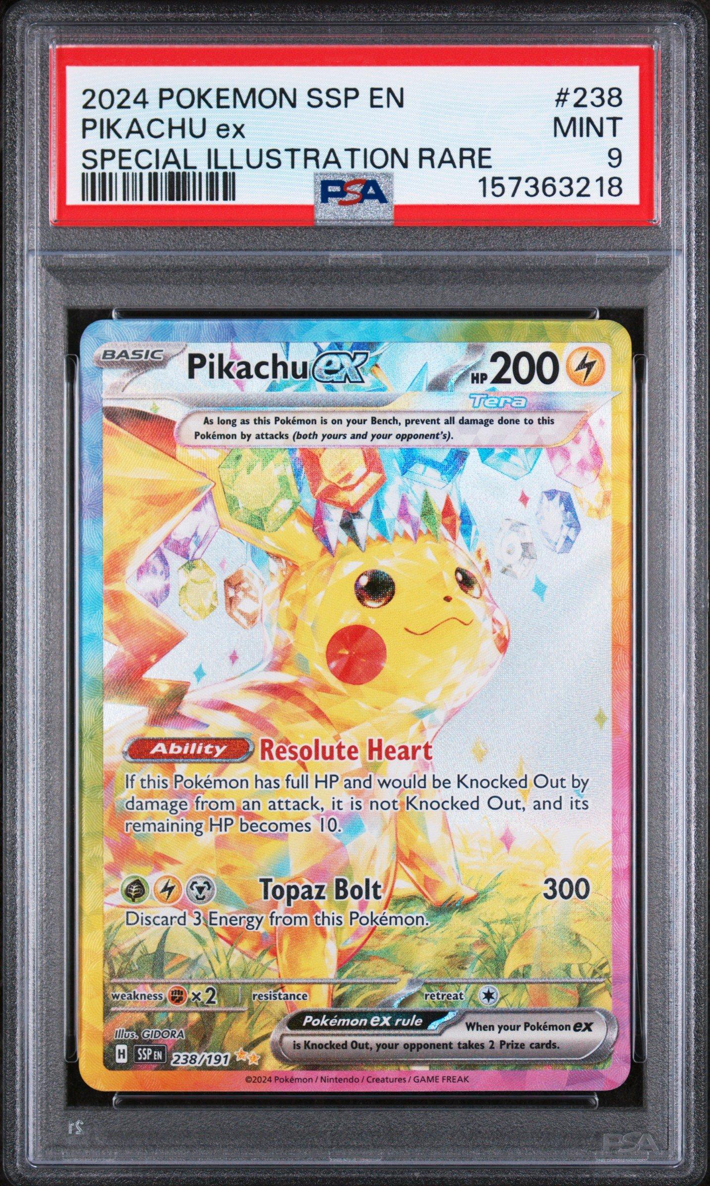 2024 Pokemon Ssp En-surging Sparks 238 Pikachu Ex Special