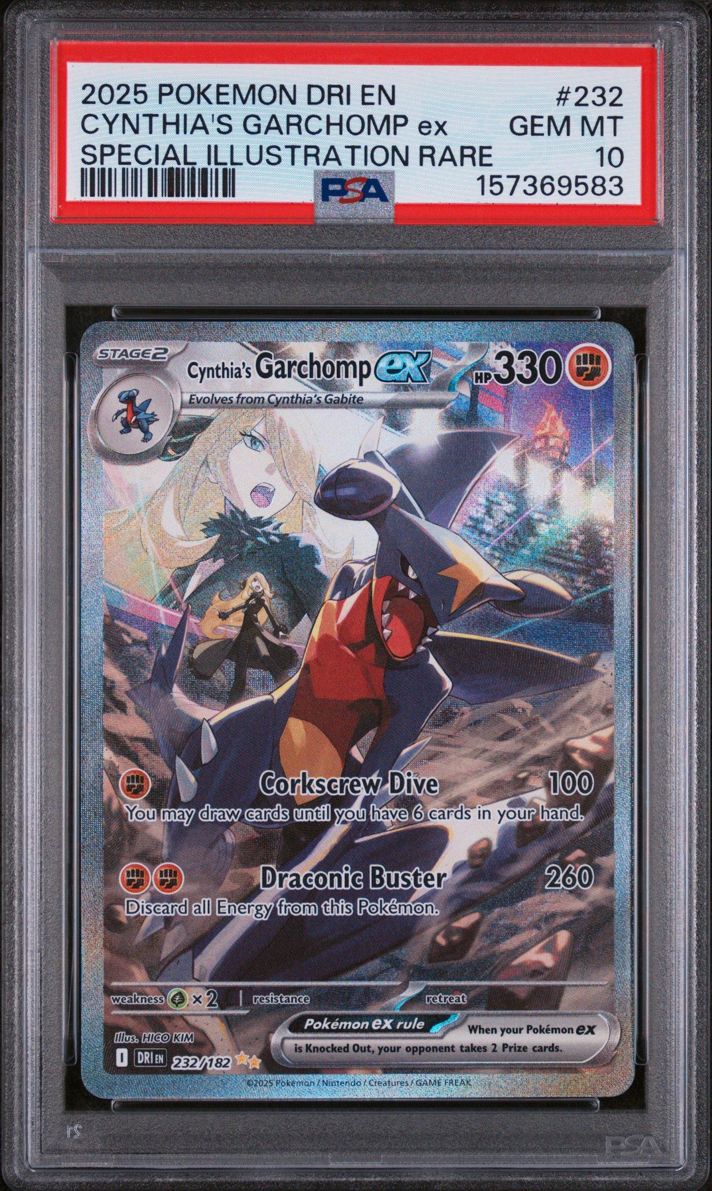 2025 Pokemon Dri En-destined Rivals 232 Cynthia's Garchomp Ex