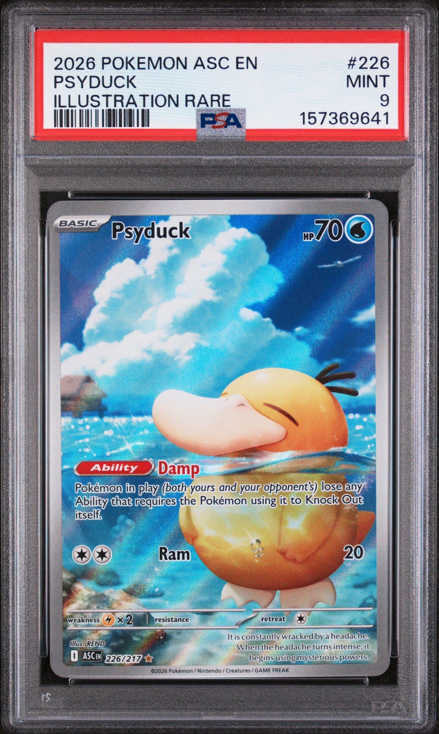 2026 Pokemon Asc En-ascended Heroes 226 Psyduck Illustration Rare